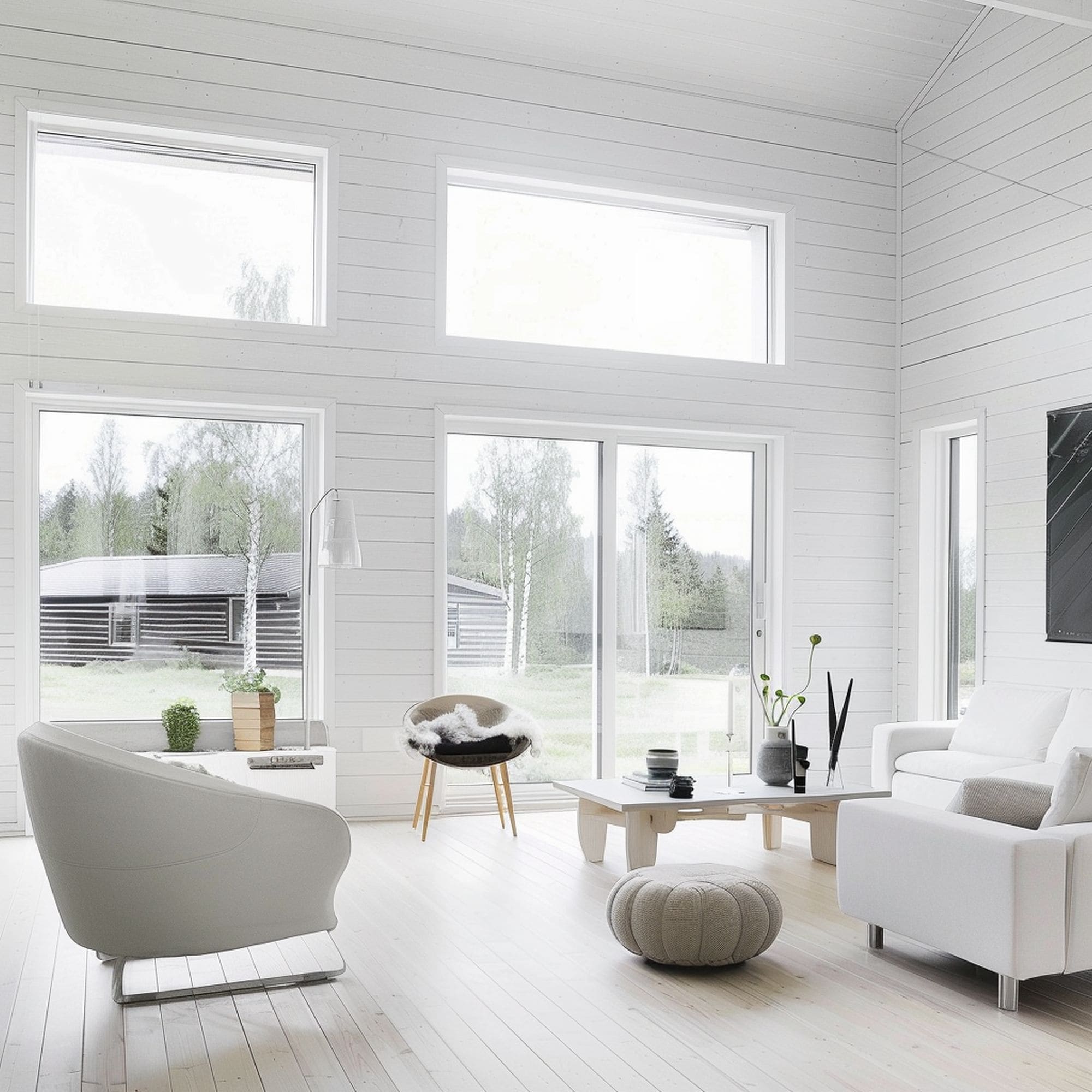 Houzz - Home Design, Decorating and Remodeling Ideas and Inspiration ... - White Scandinavian Living Room Decor