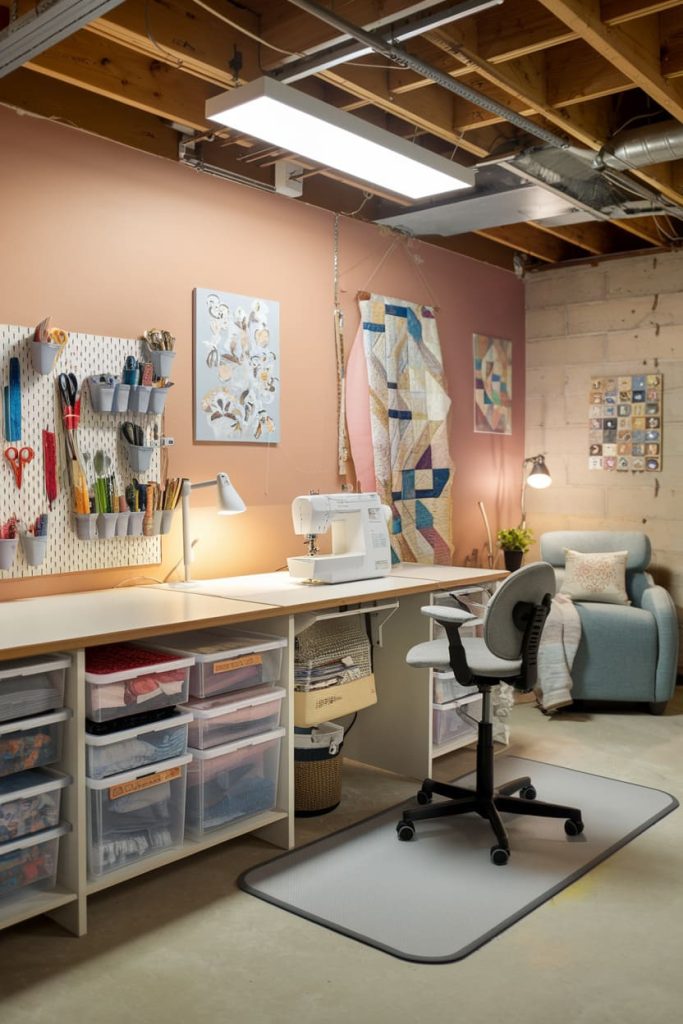 84 Wonderful Unfinished Basement Ideas – Rhythm of the Home