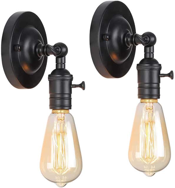 Industrial Wall Sconces With Edison Bulbs