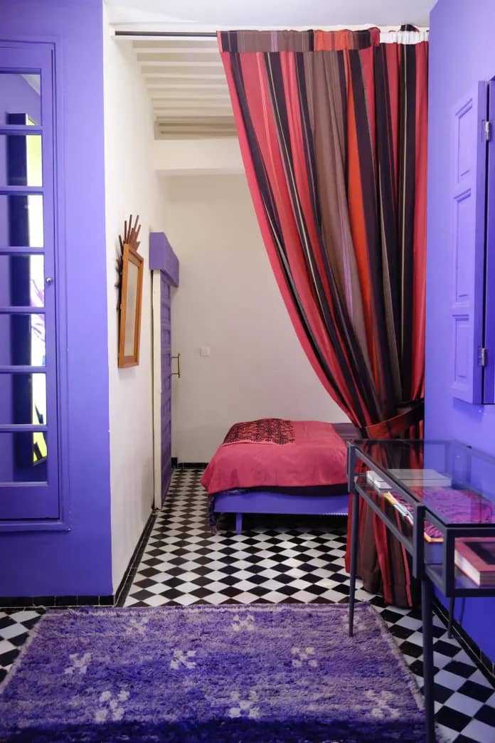 Purple and Red Hallway