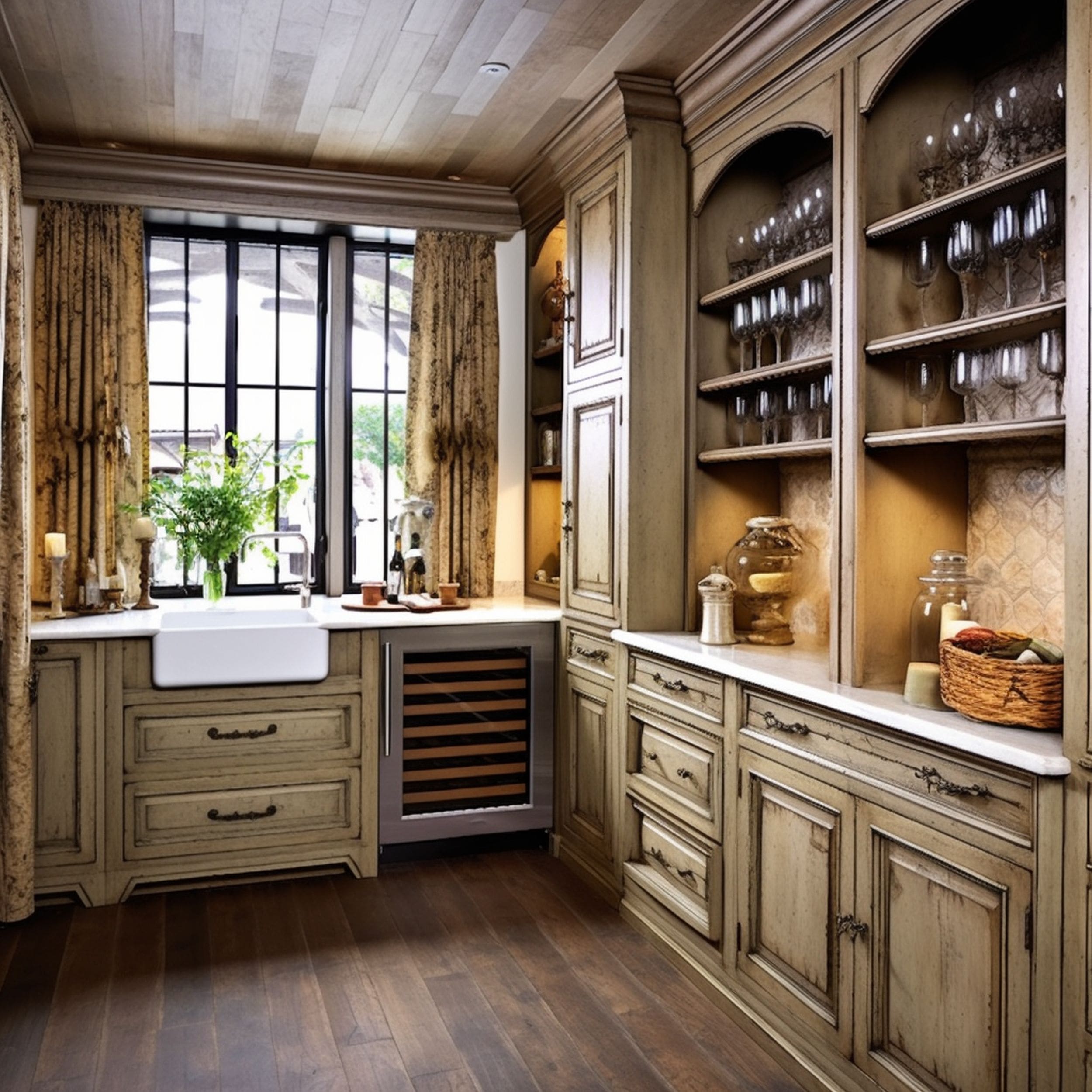 French Country Style Butler Pantry