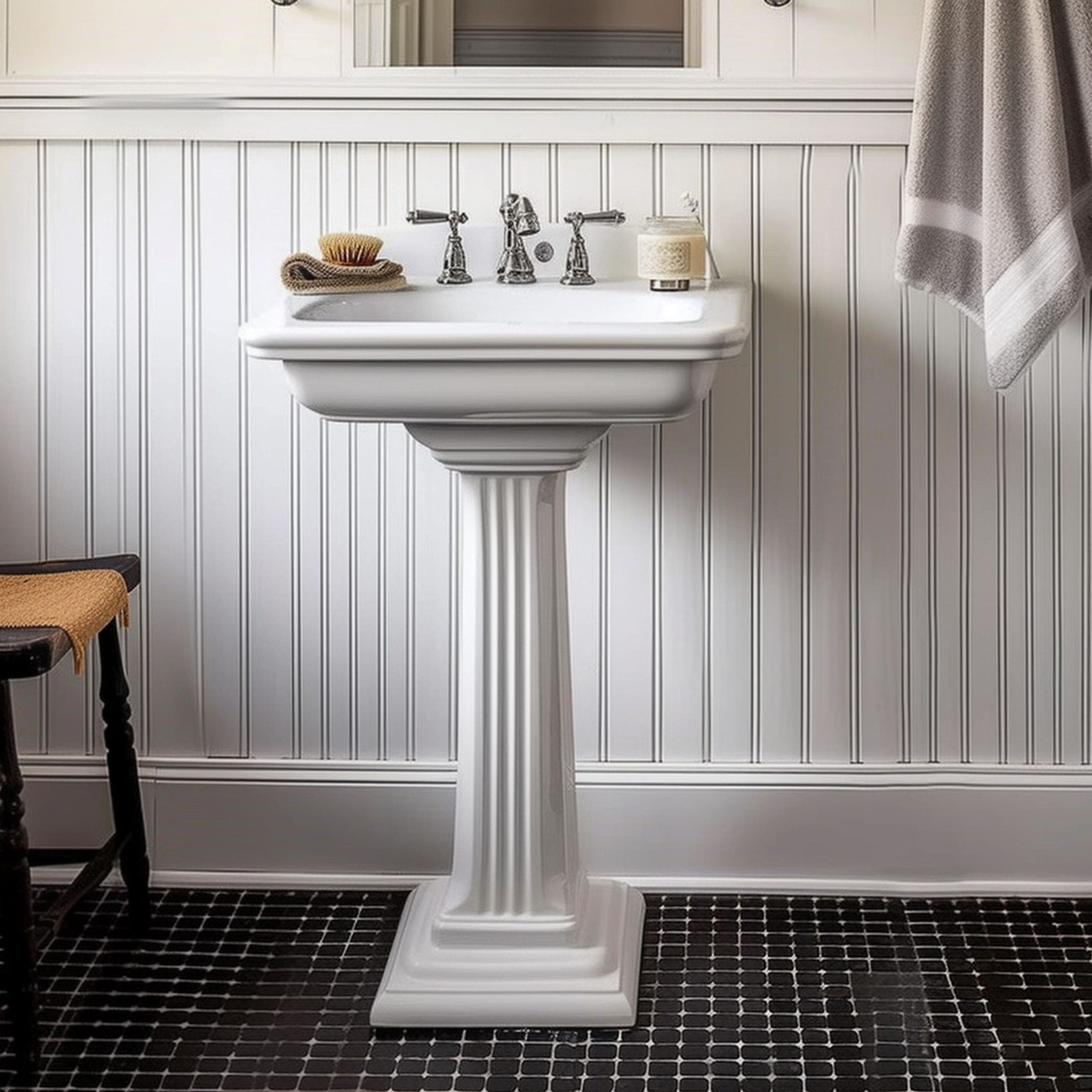 20 Fancy Bathrooms With Pedestal Sinks – Rhythm of the Home