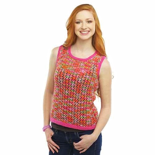 Summer Tank Top Knitted With Cotton