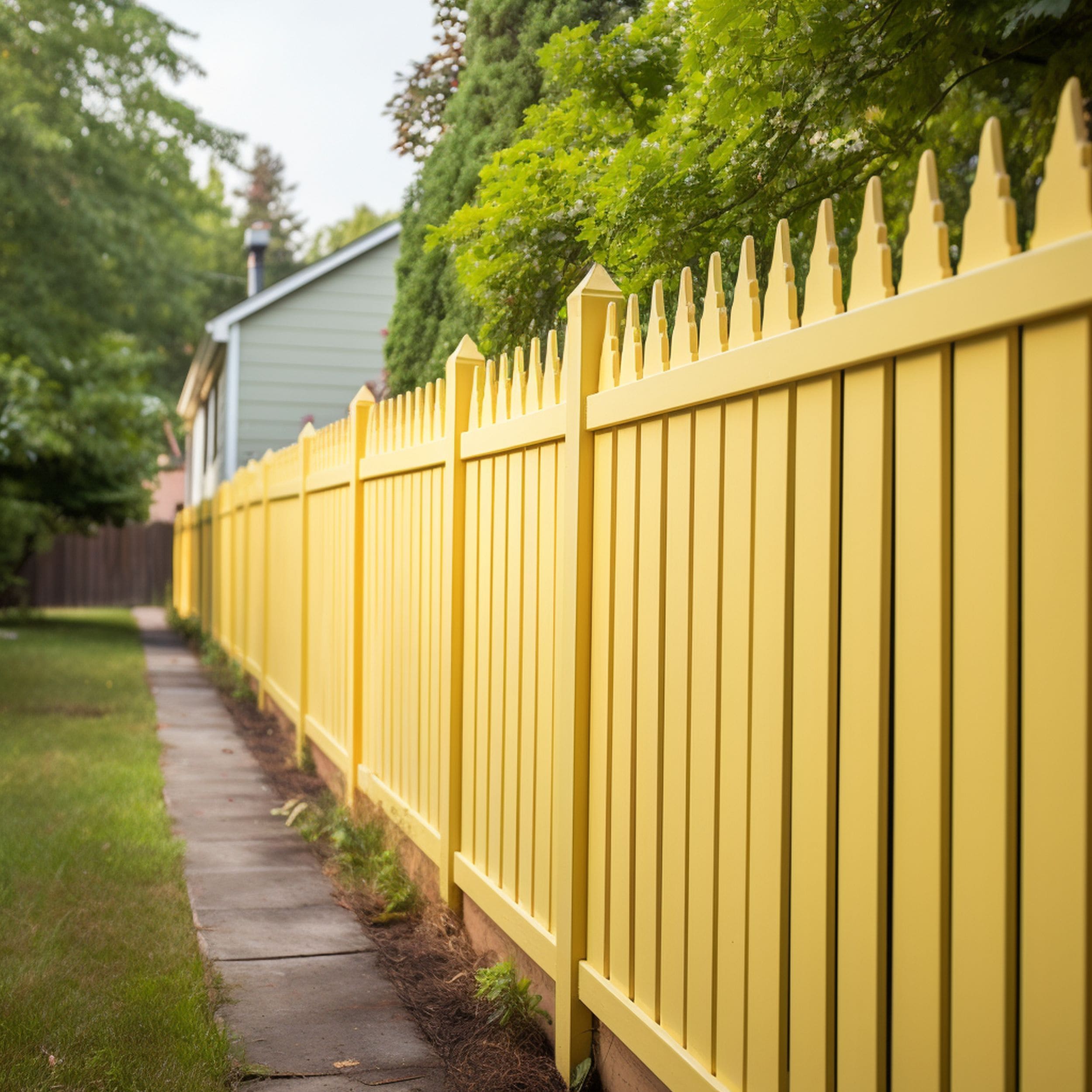 The 8 Best Fence Paint Colors In 2024 Rhythm Of The Home 6 Light Yellow Painted Fence