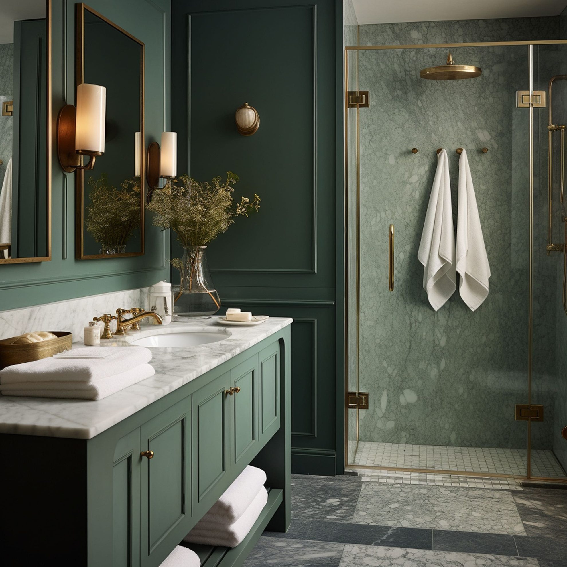 12 Beautiful Homes With Green Marble - Rhythm of the Home