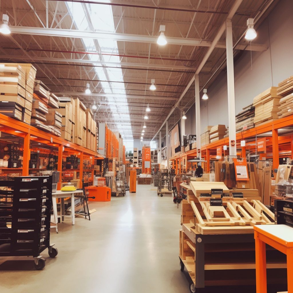 View Inside Home Depot Store
