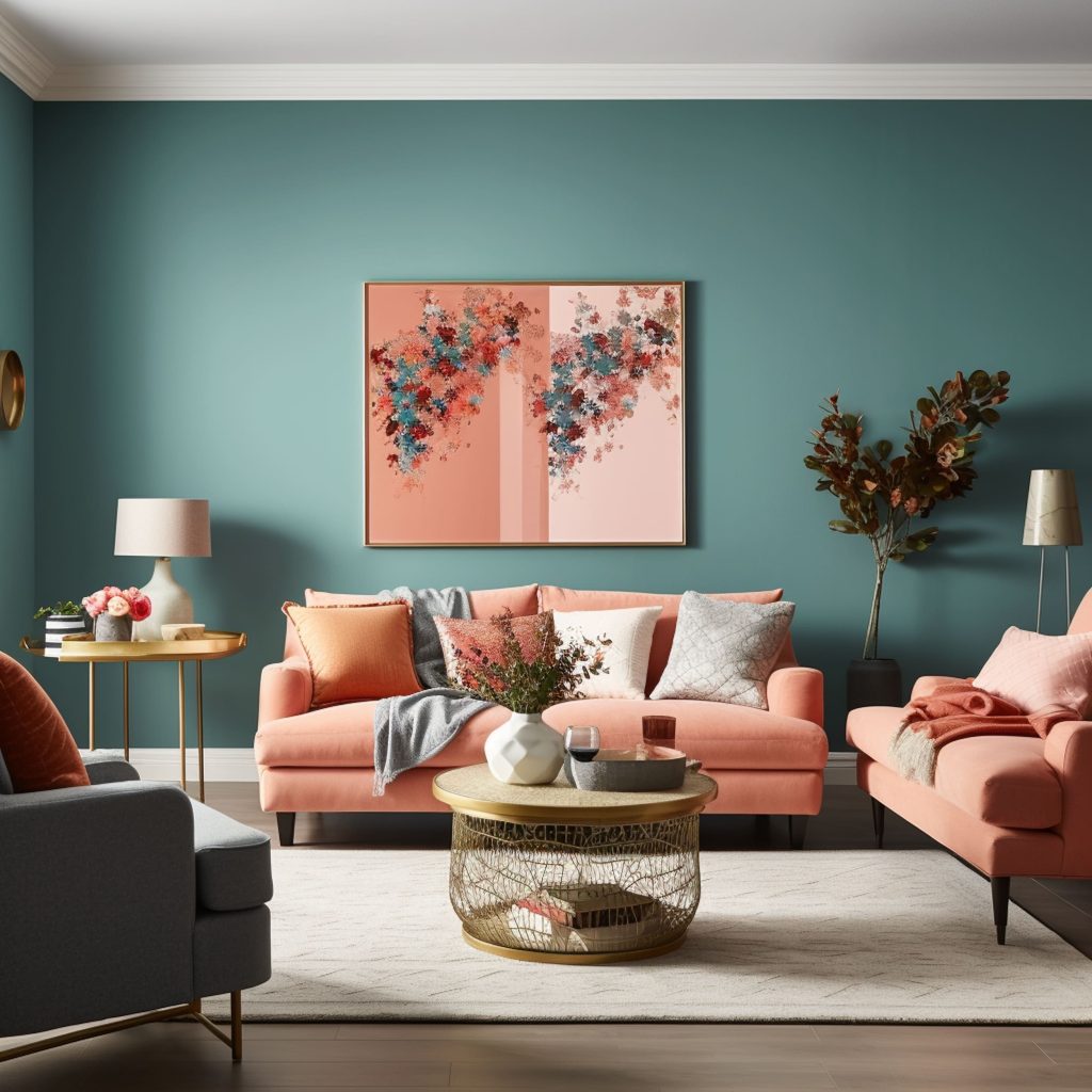 7 Colors That Go Well With Coral Rhythm of the Home