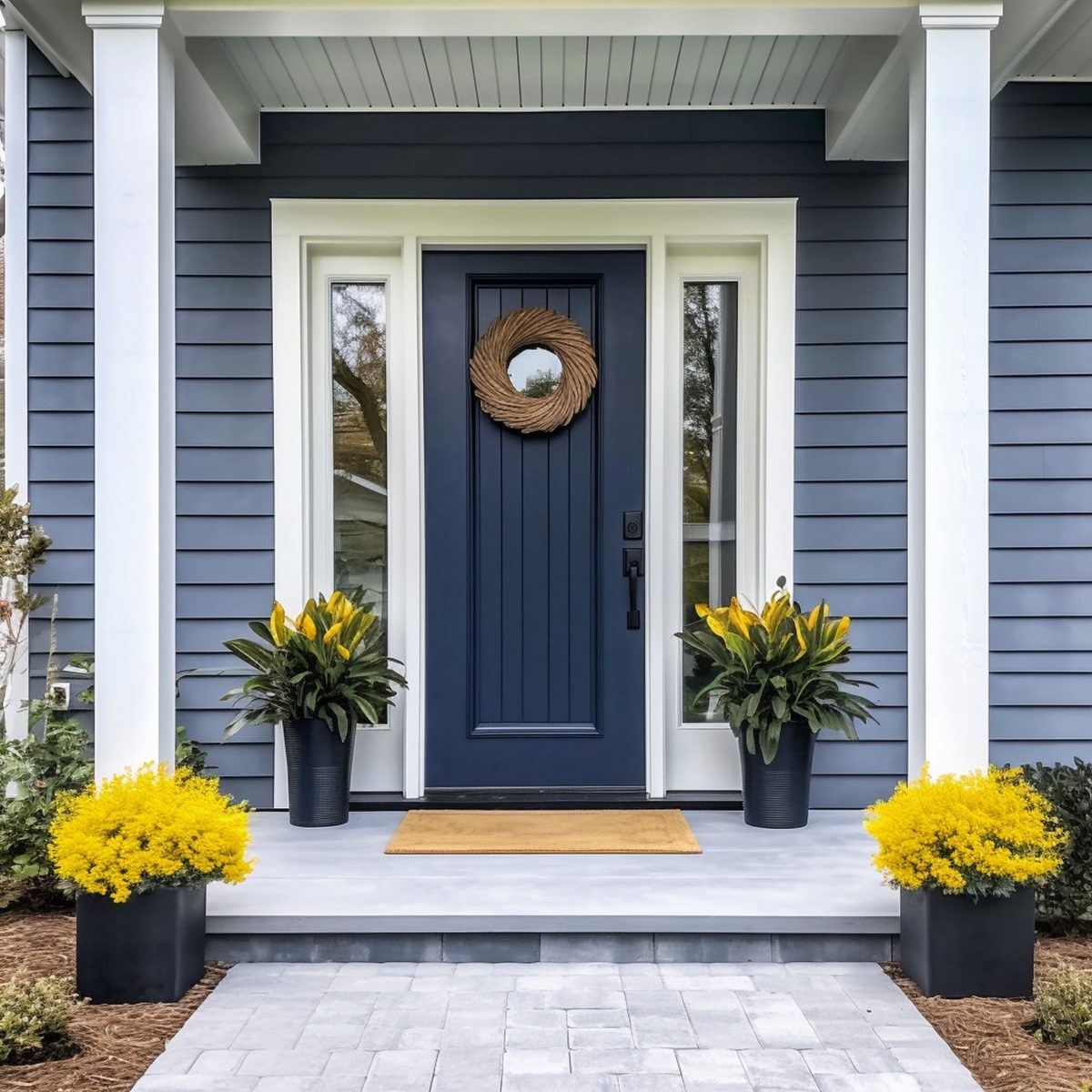 The 10 Best Door Colors for Gray Houses - Rhythm of the Home