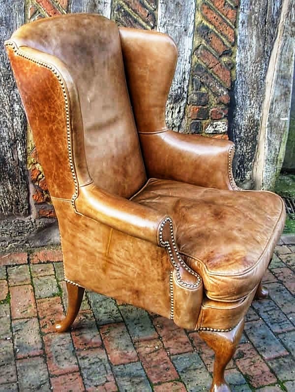 Leather Chair in the Sun