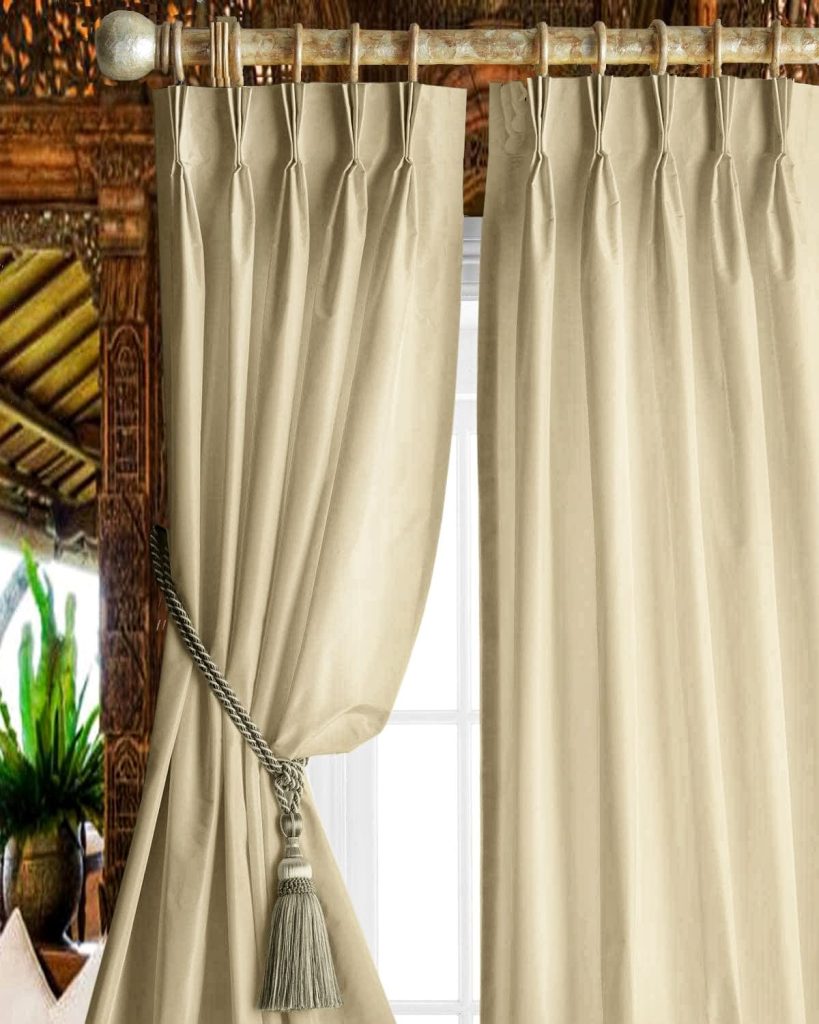 The 5 Types Of Curtains For Traverse Rods Rhythm Of The Home   Pleated Curtains 819x1024 