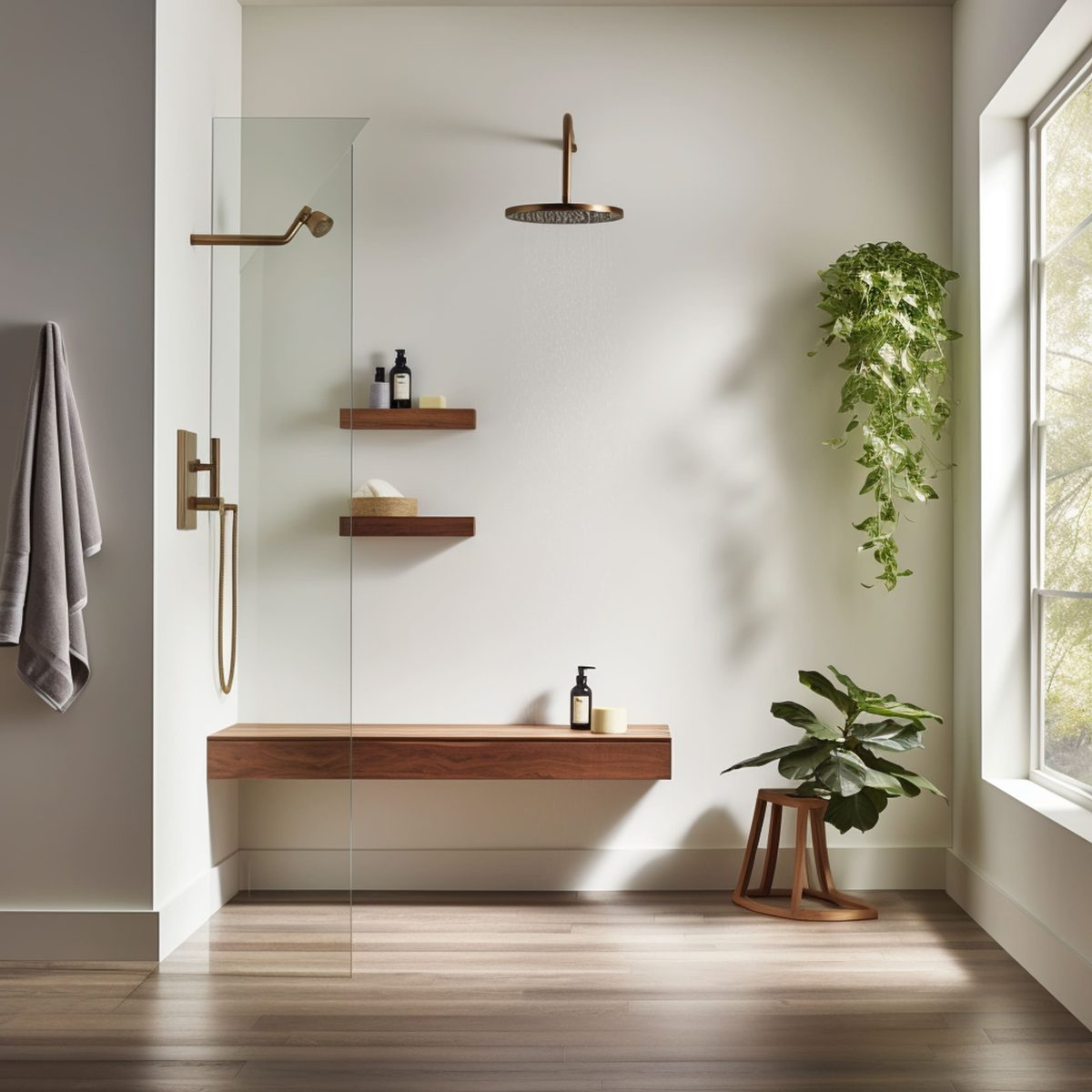 10 Beautiful Floating Shower Bench Ideas Rhythm of the Home