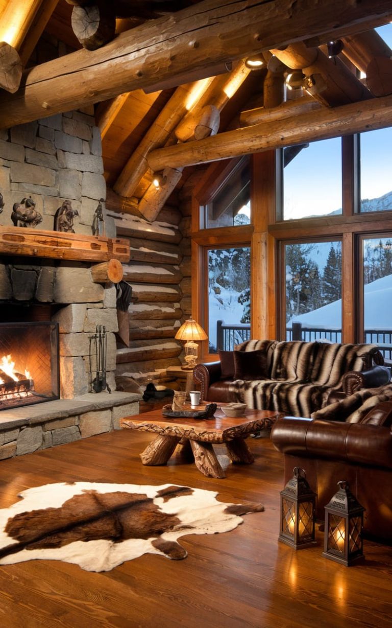 150 Cozy Log Cabin Interior Ideas – Rhythm of the Home