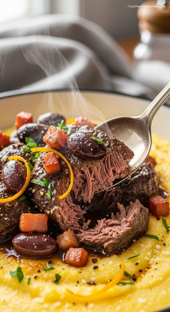 Red Color Daube Spoon-Tender Daube Provençale with Red Wine and Olives – Rhythm of the Home