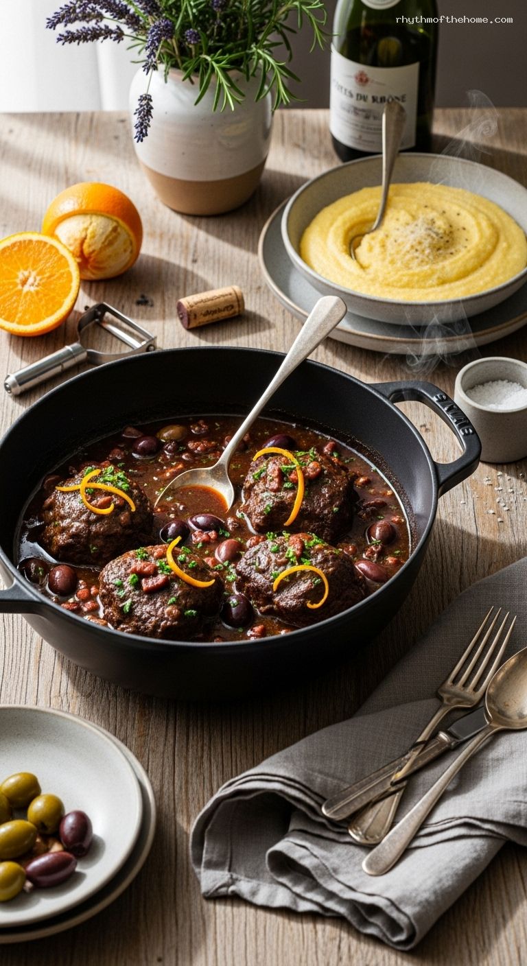 Red Color Daube Spoon-Tender Daube Provençale with Red Wine and Olives – Rhythm of the Home