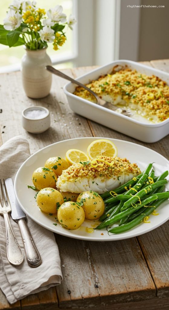Baked Stuffed Cod with Buttery Ritz Crumbs – Rhythm of the Home