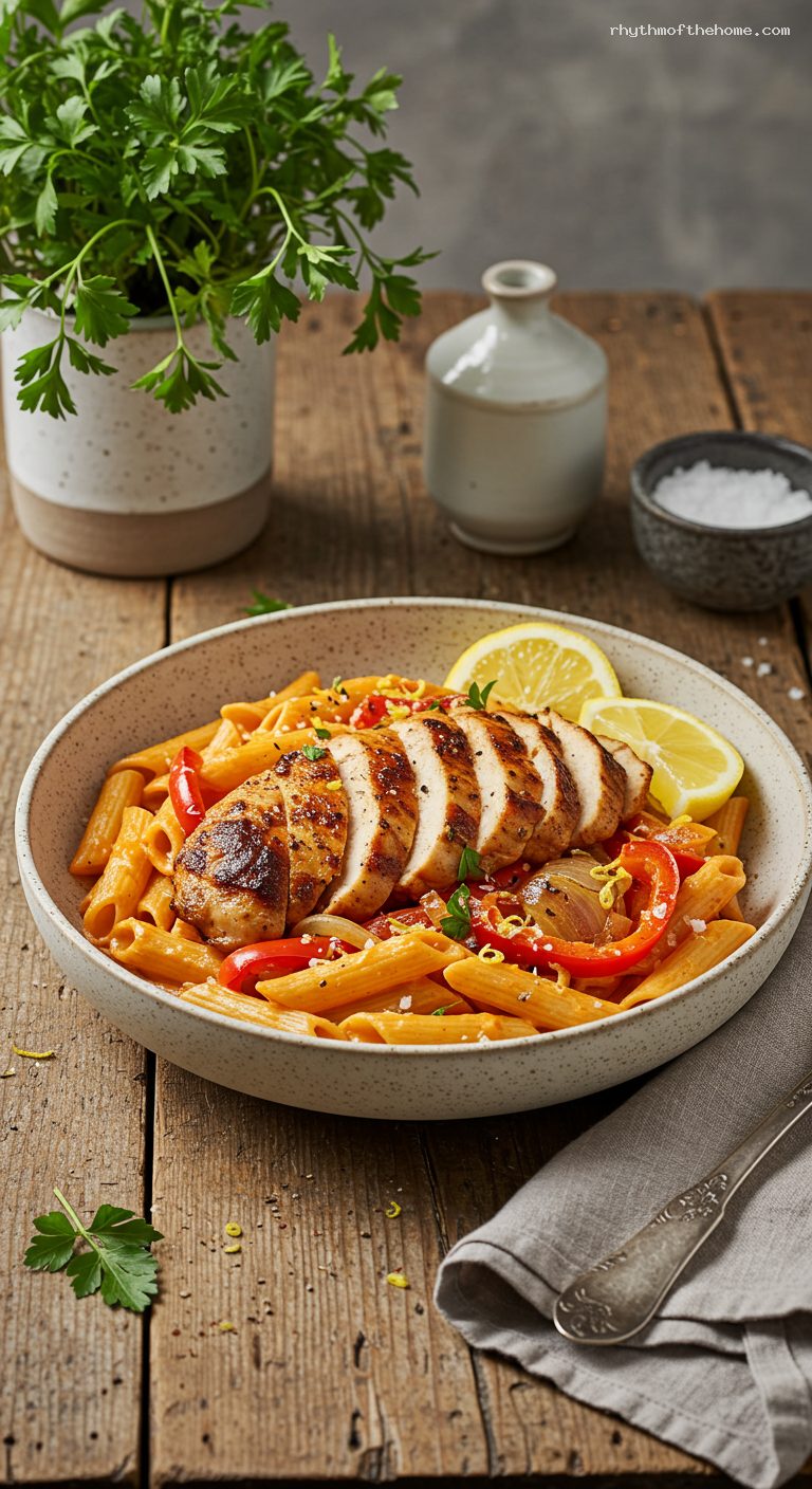 Cajun Chicken Penne with Creamy Paprika Sauce – Rhythm of the Home