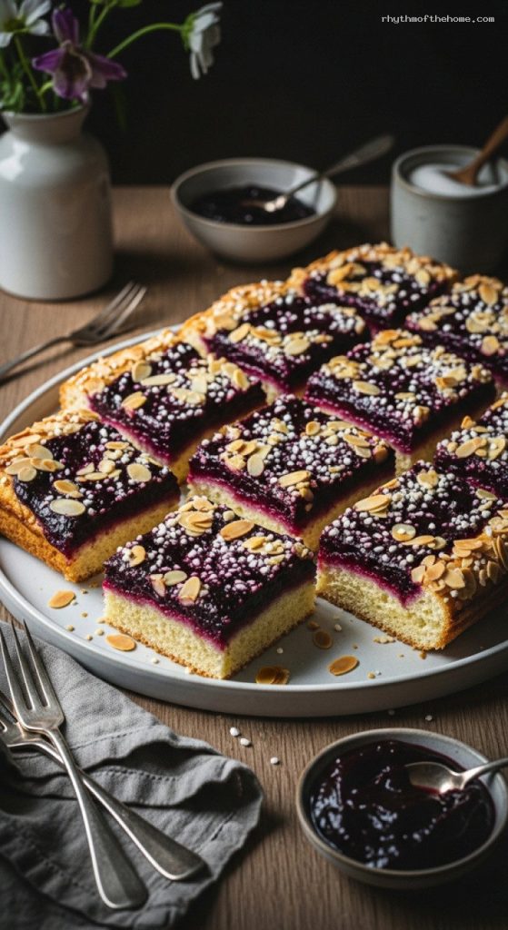 Wunderschne Kuchen Mit Pflaumenmus Bild