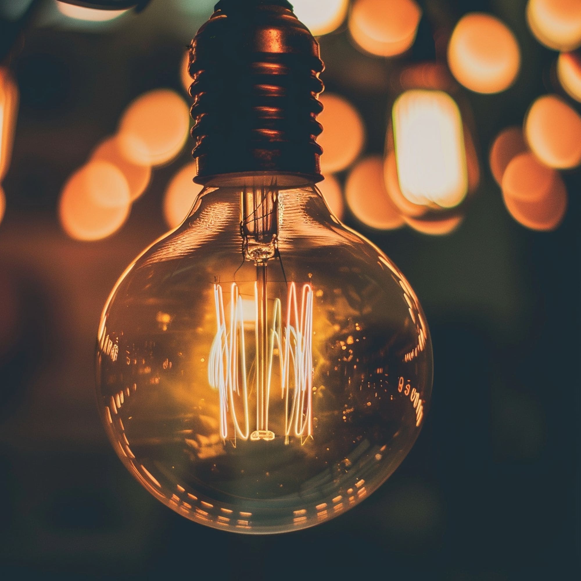 Edison Light Bulb Close up Photo