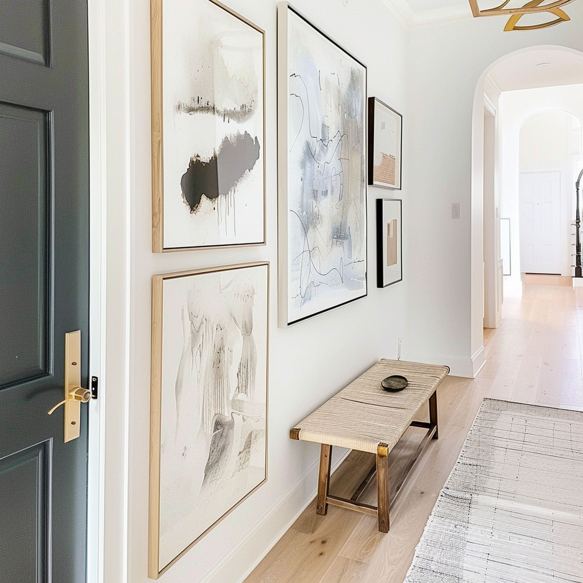 Hallway With Gallery Wall