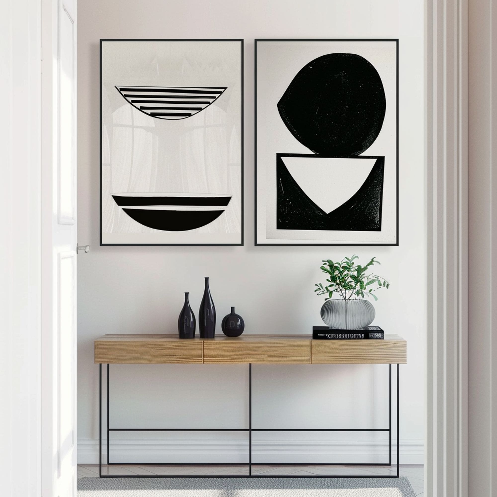 Minimalist Neutral Hallway