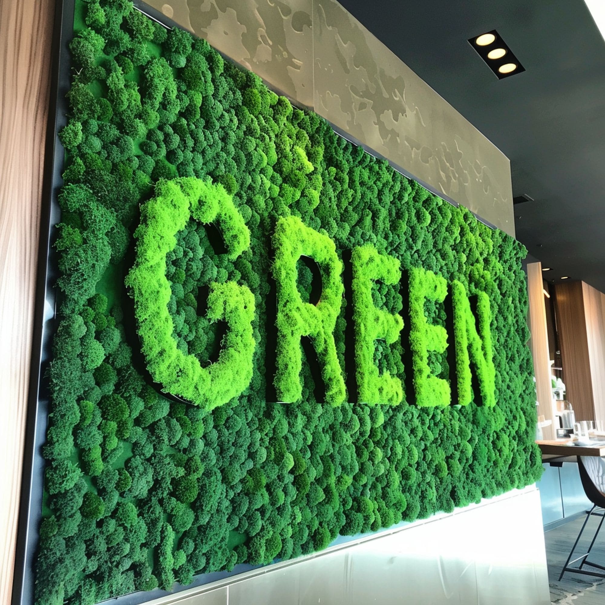 Moss Wall Custom Lettering