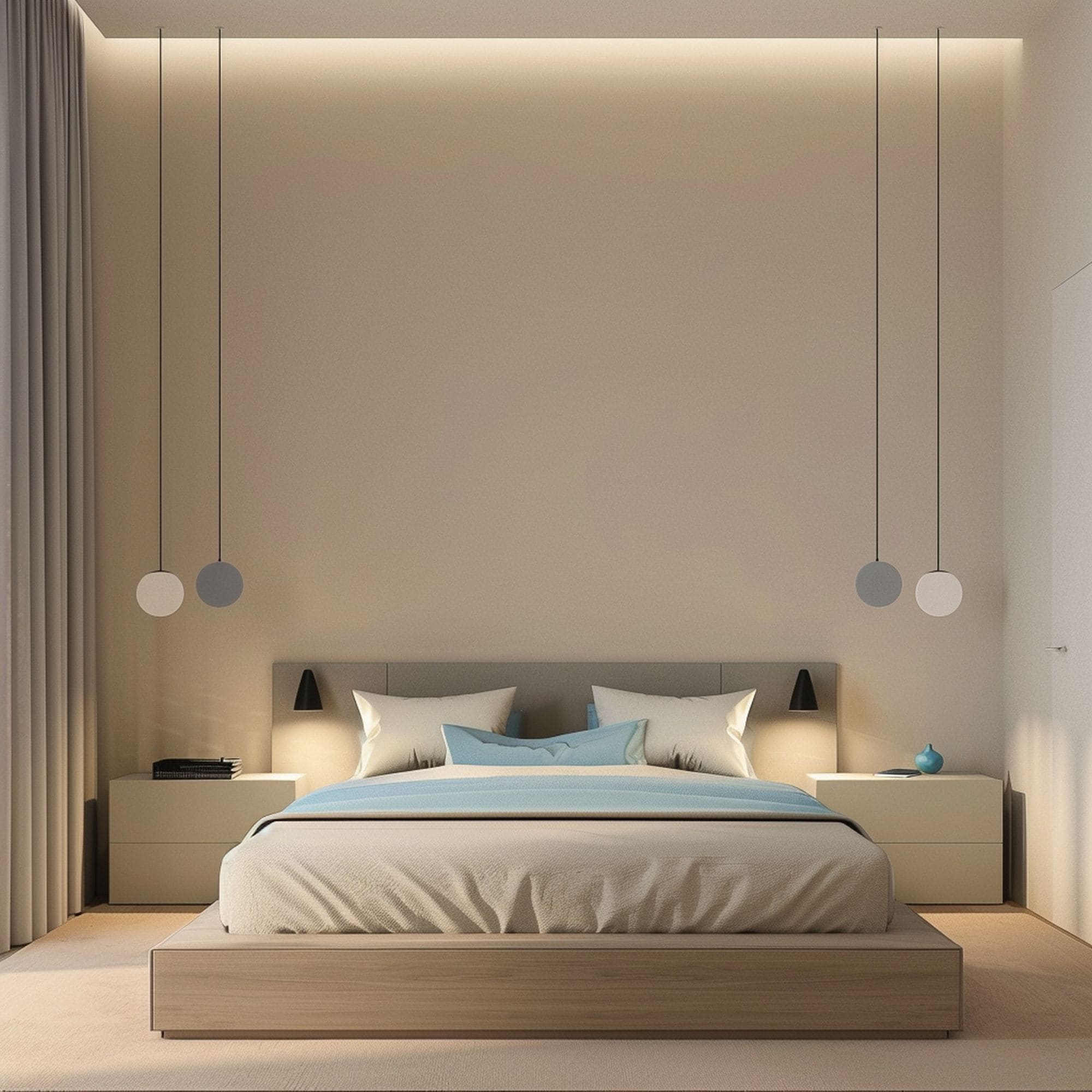 Minimalist Modern Neutral Bedroom