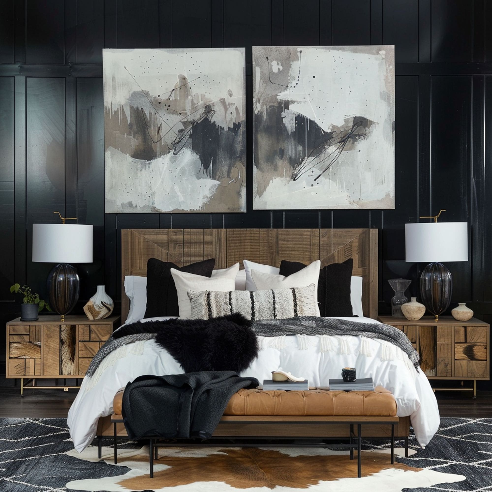 Casual Sophisticated Masculine Bedroom