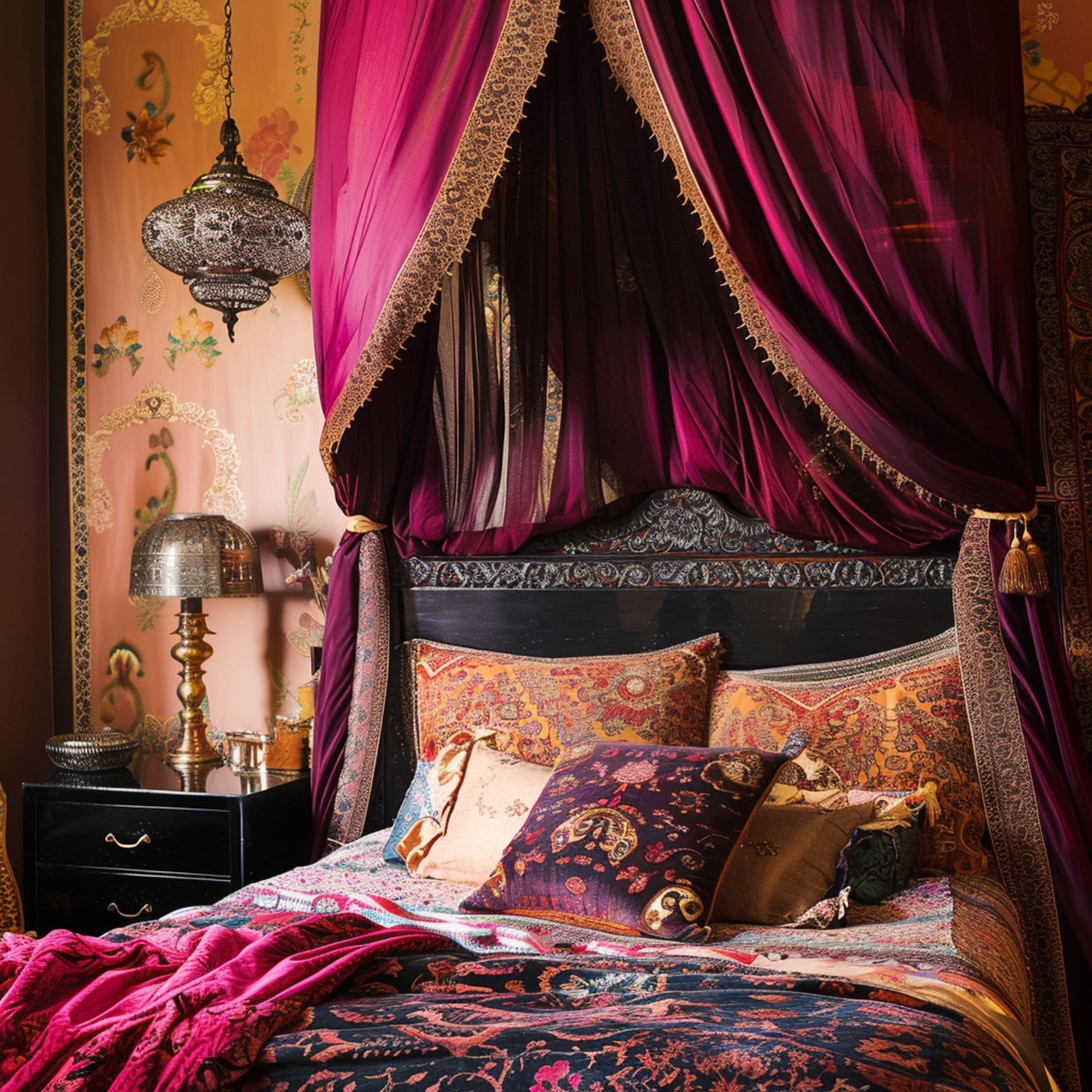 Traditional Moroccan Inspired Bedroom