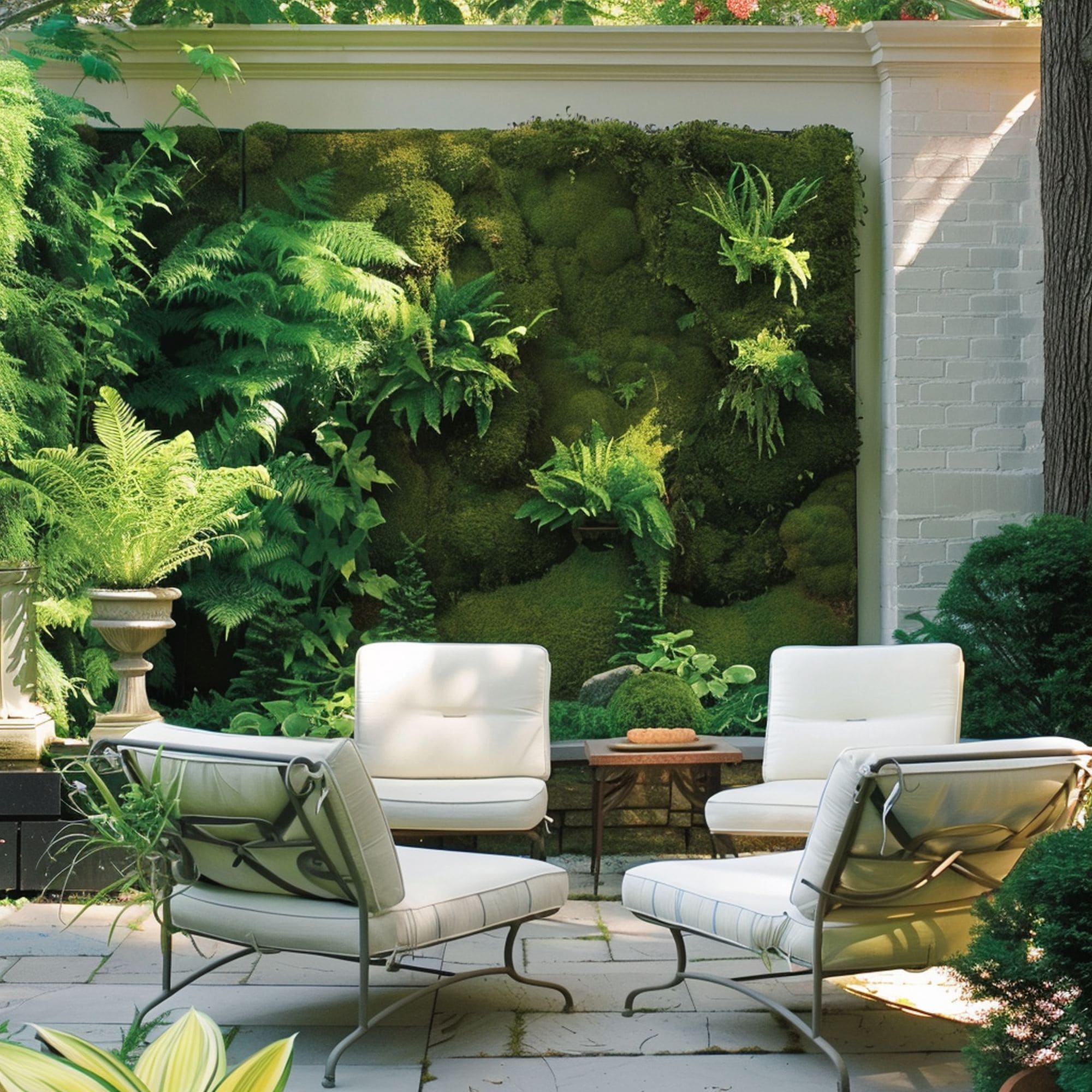 Outdoor Patio Moss Wall