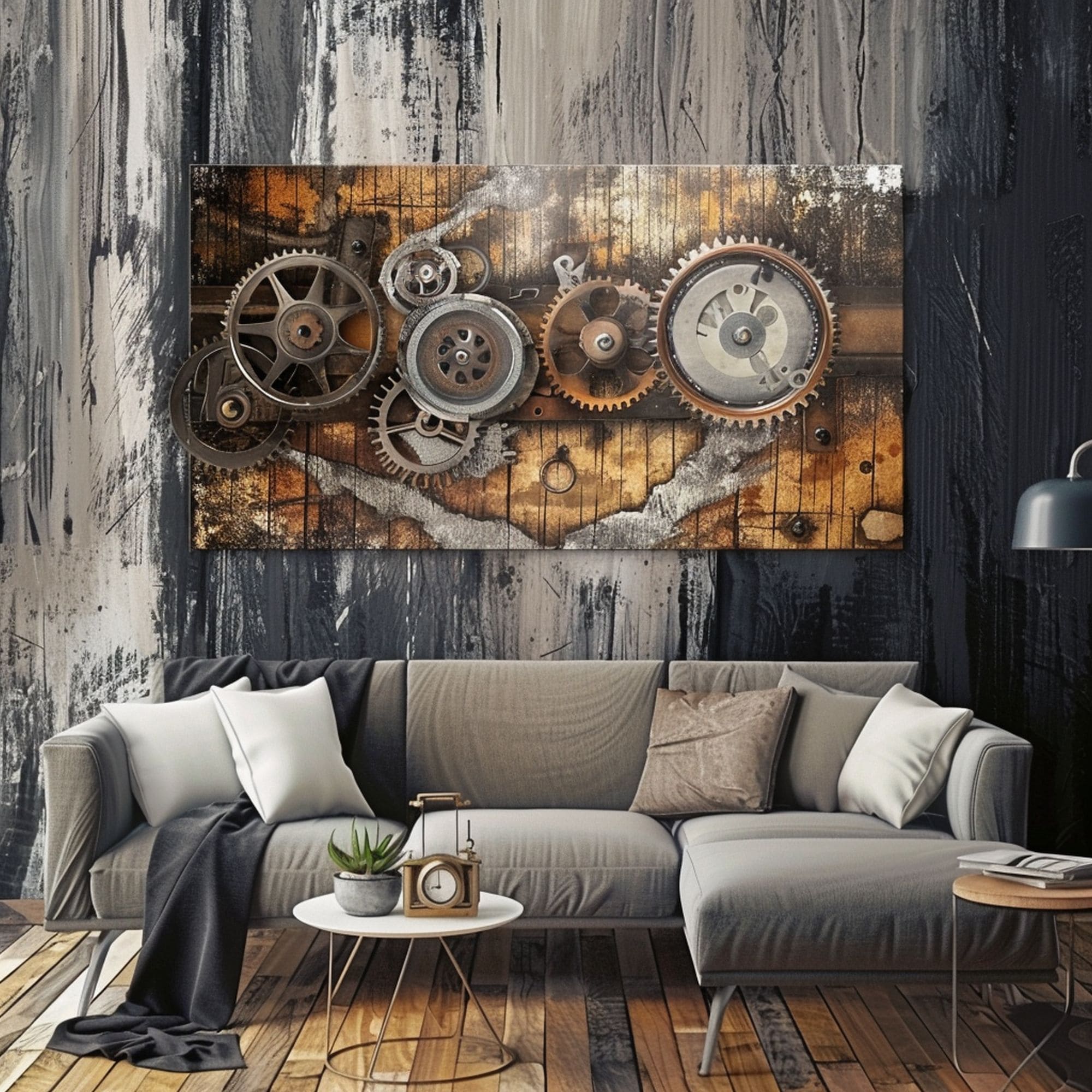 Industrial Living Room Steampunk Wall Art