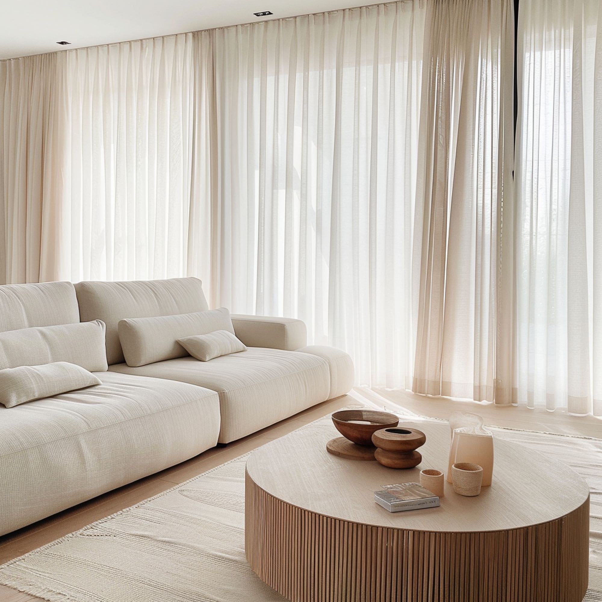 Minimalist Living Room Curtains