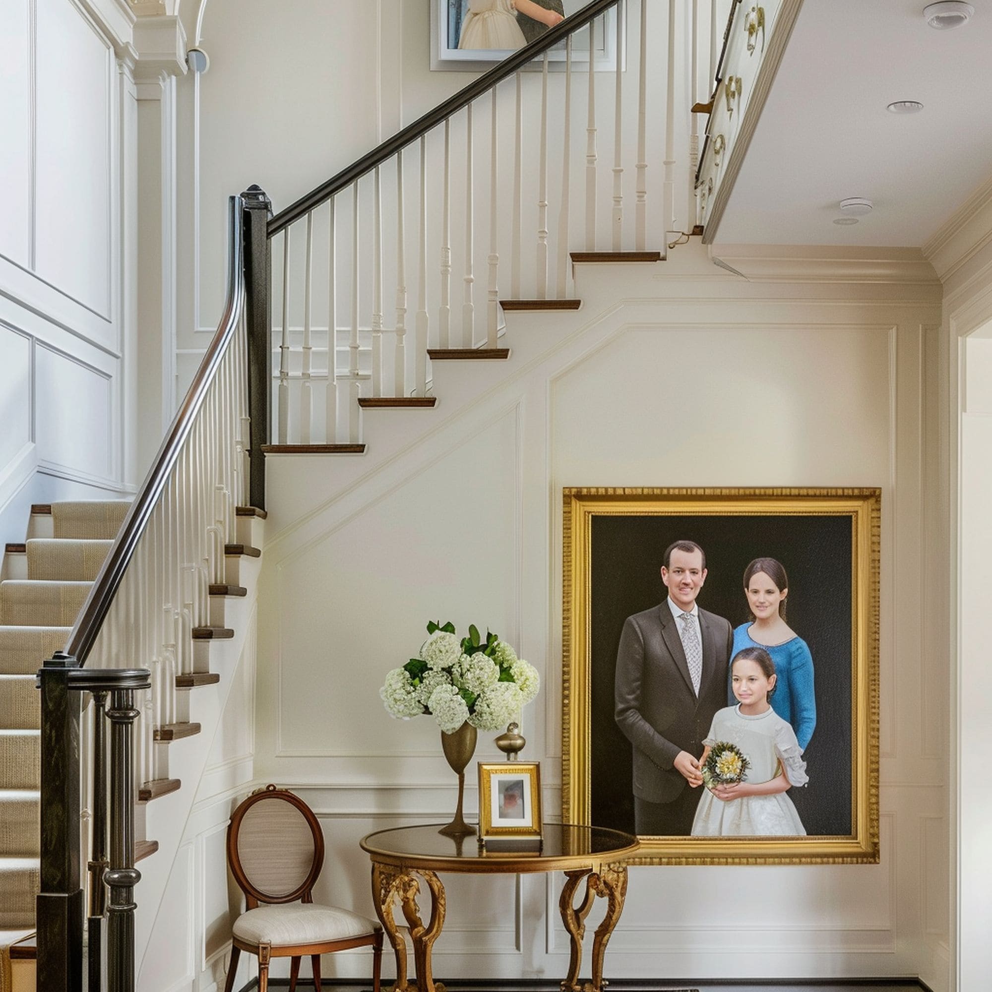Framed Family Photo in the Entryway