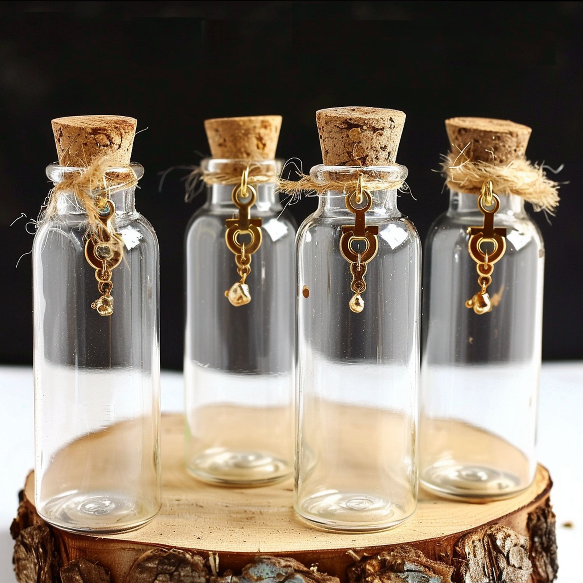 Apothecary Vials Jewelry Display