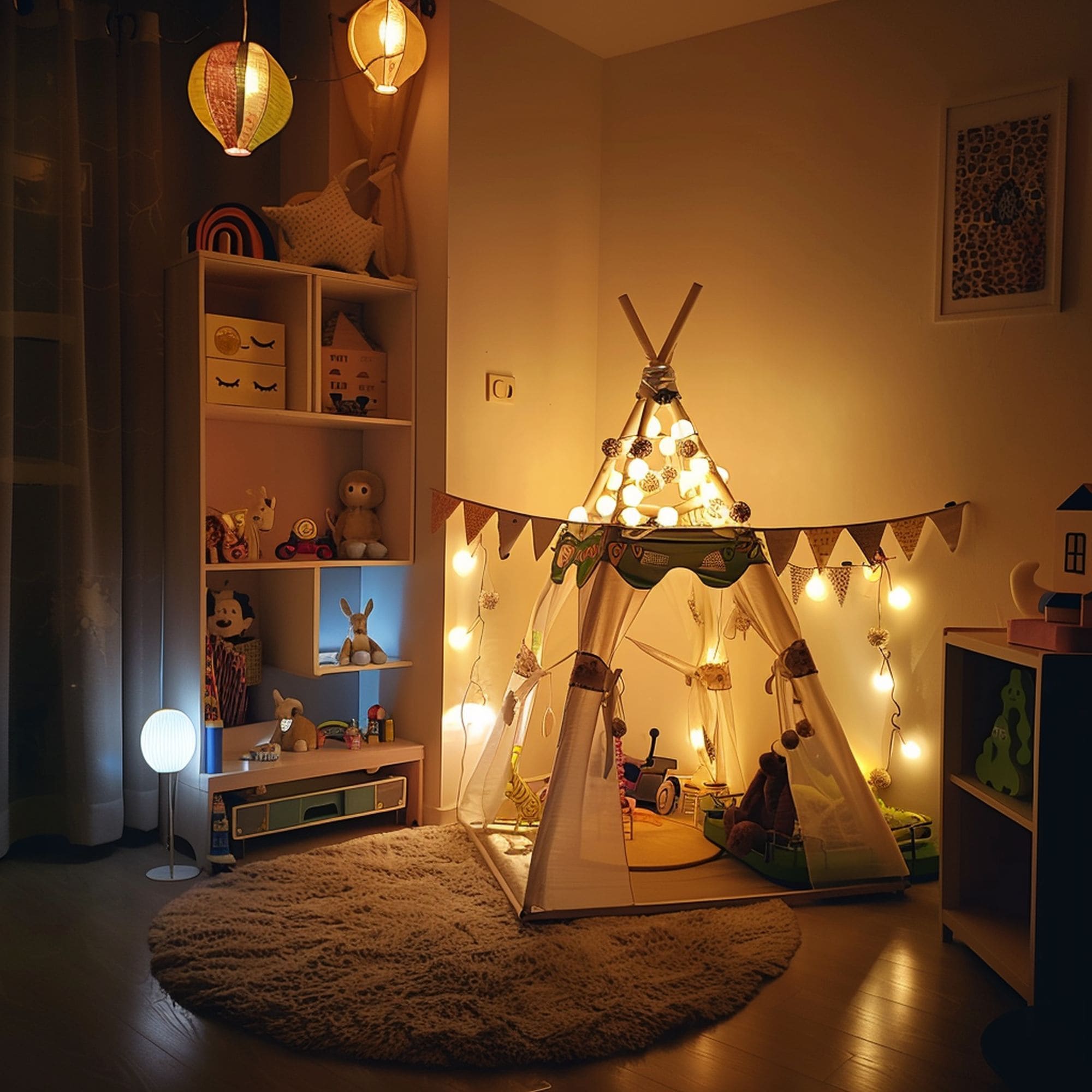 Cozy Illuminated Kids Playroom Tent
