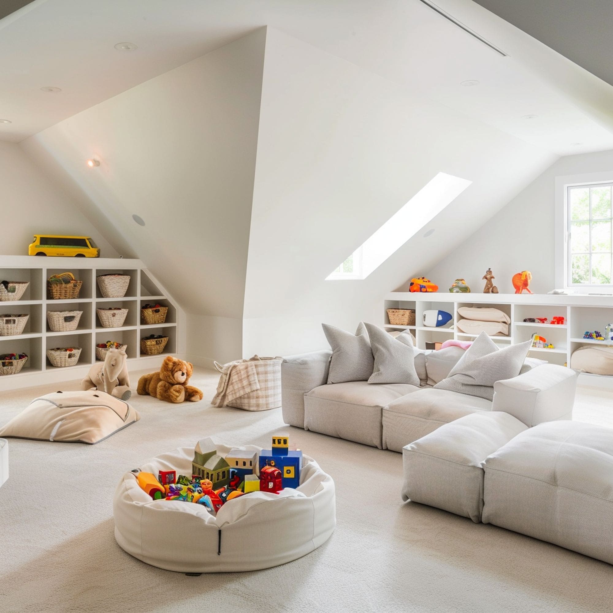 Modern White Kids Playroom