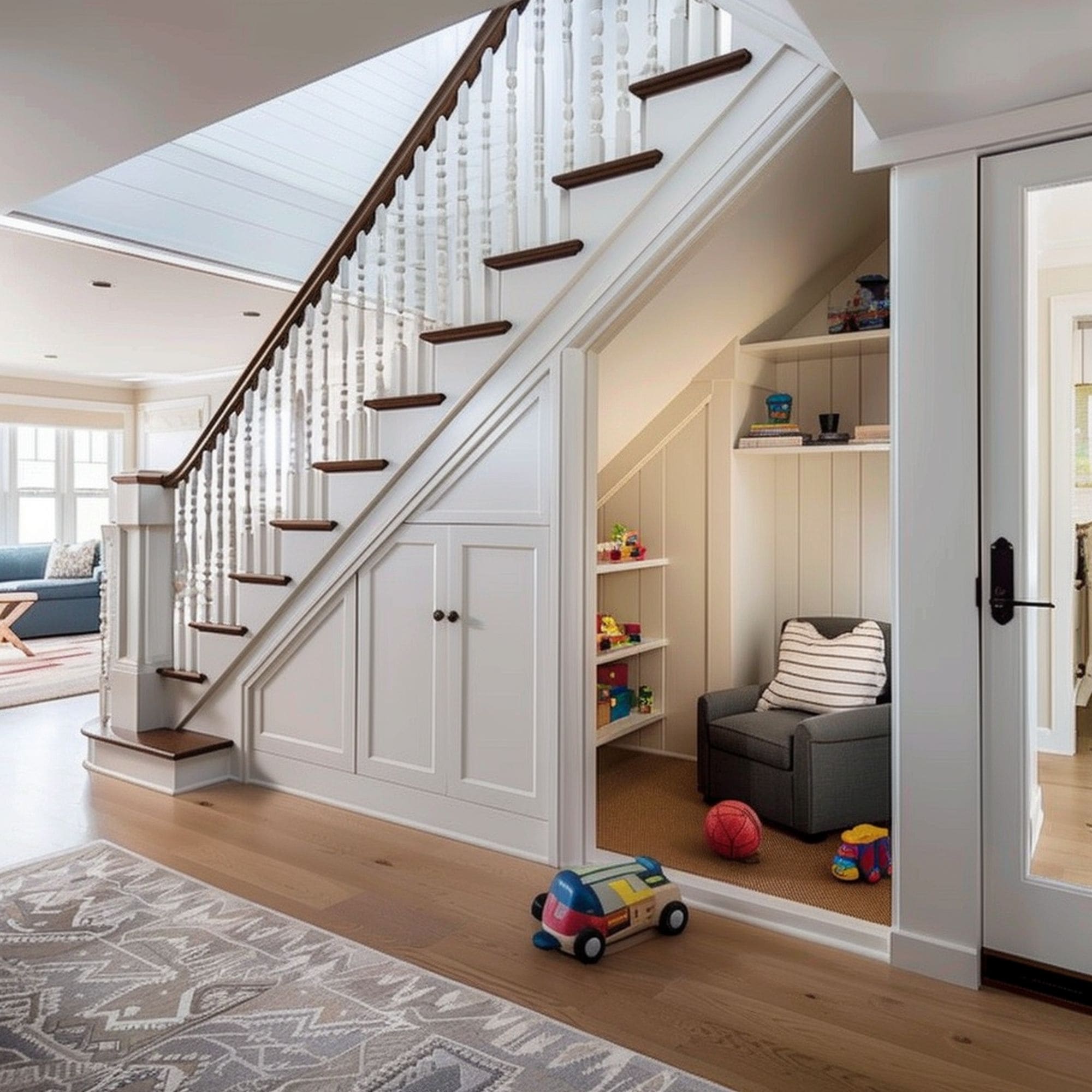 Kids Playroom Under the Staircase