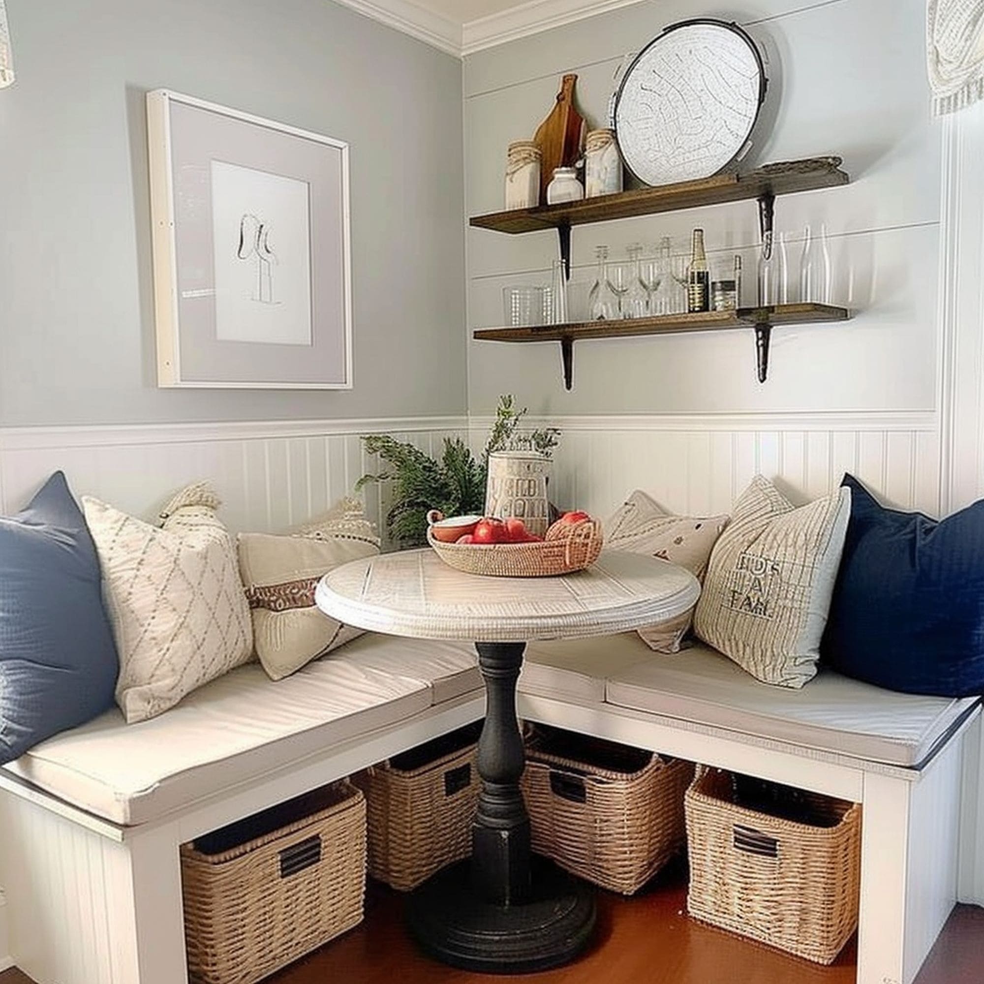 Breakfast Nook in Room Corner
