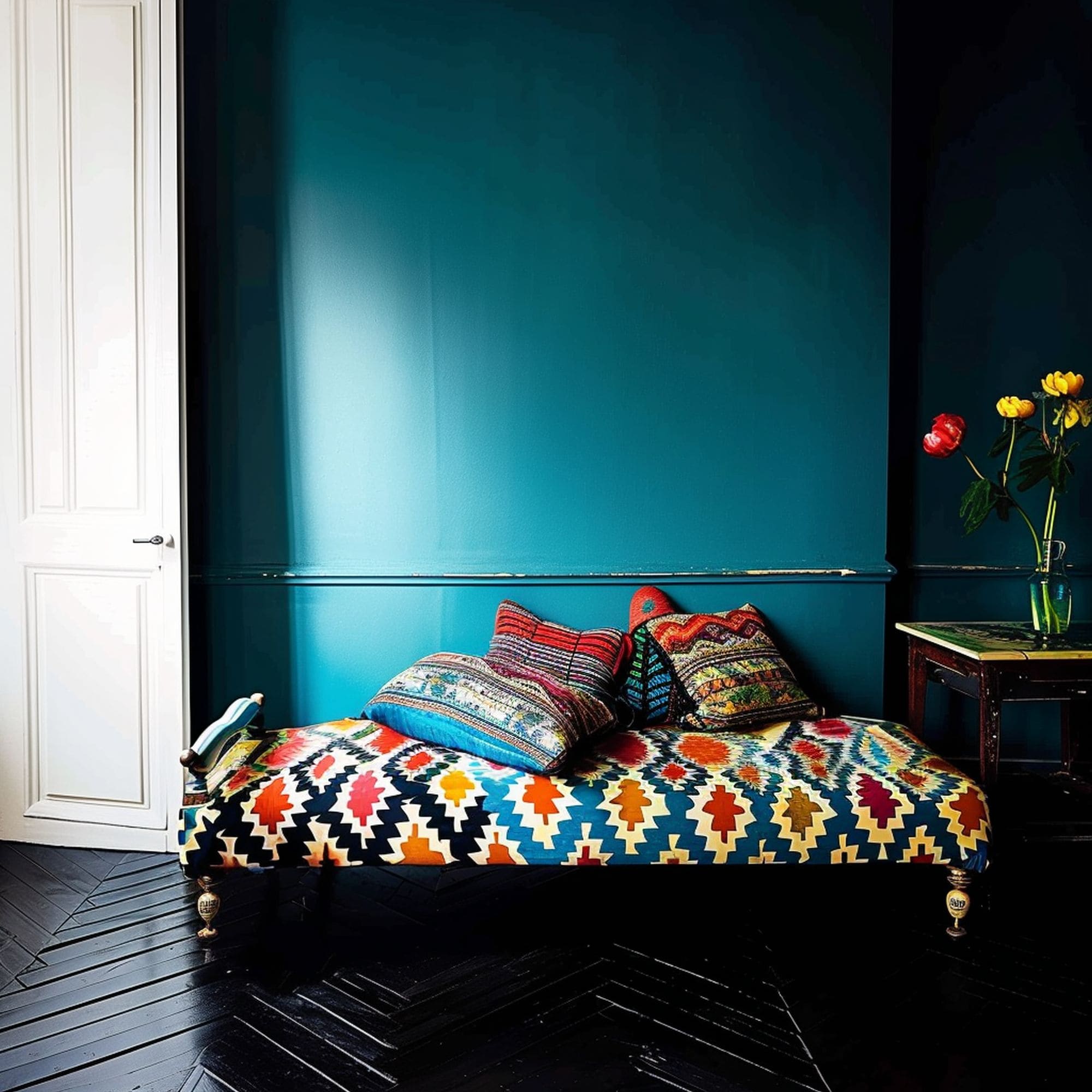 Exotic Blue Living Room