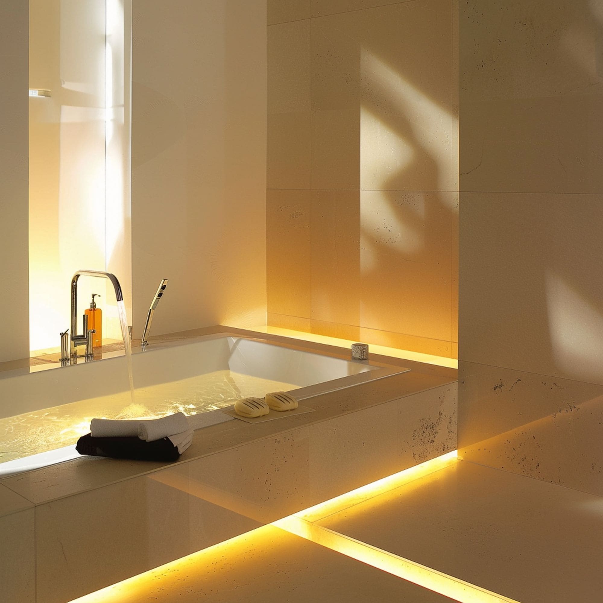 Cozy Illuminated Bathtub