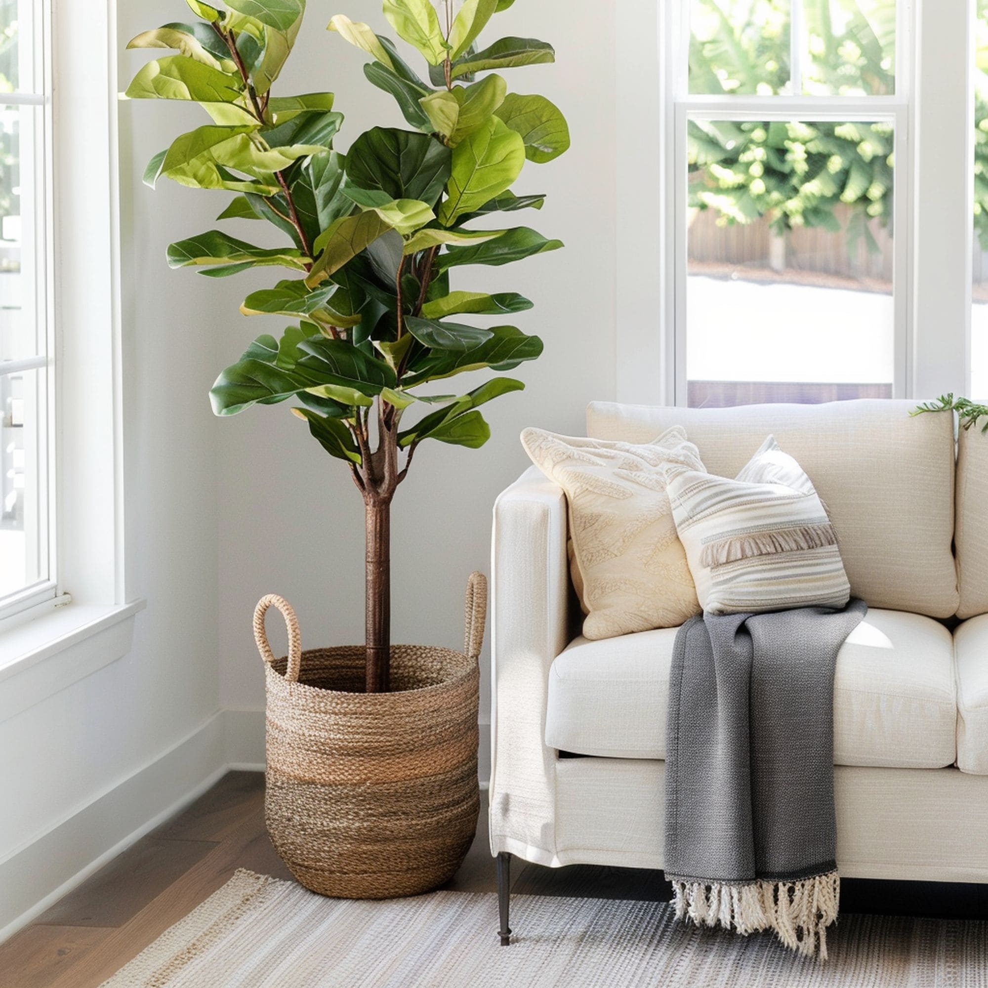 Basket Indoor Tree Planter