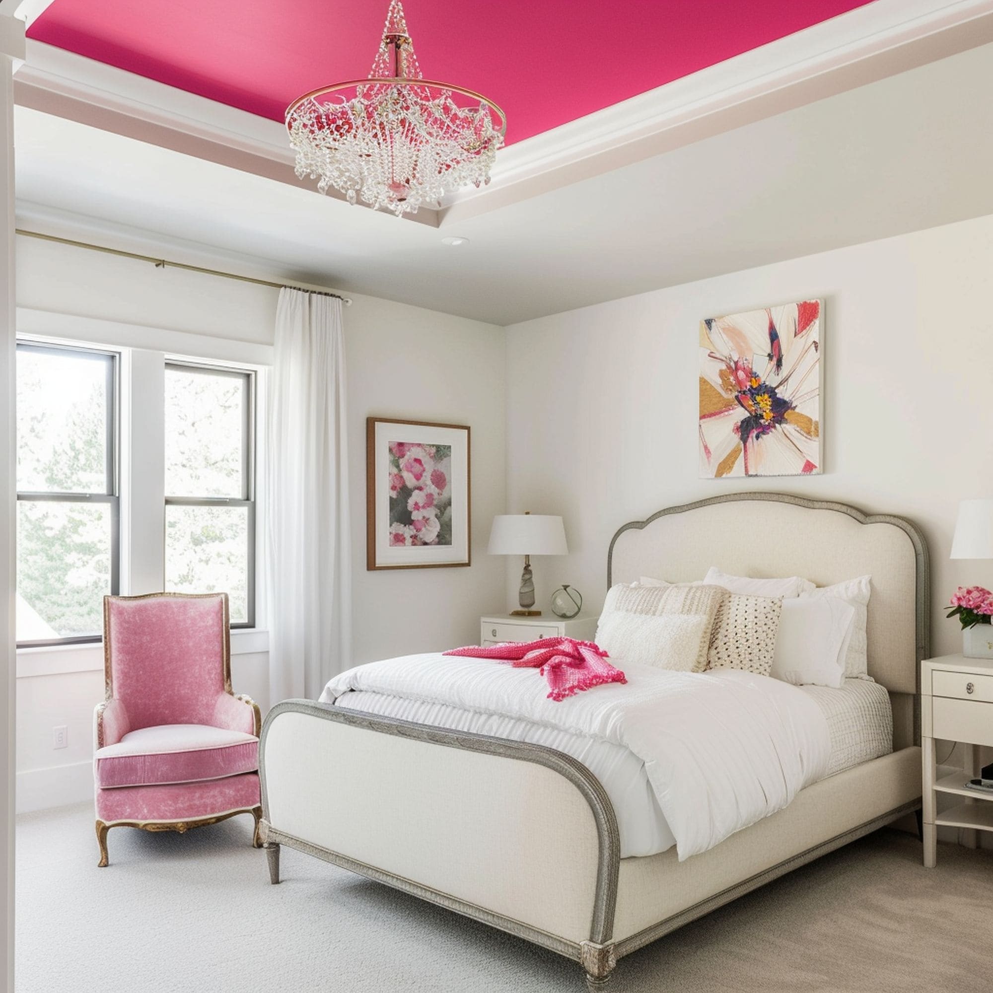 Pink Painted Ceiling