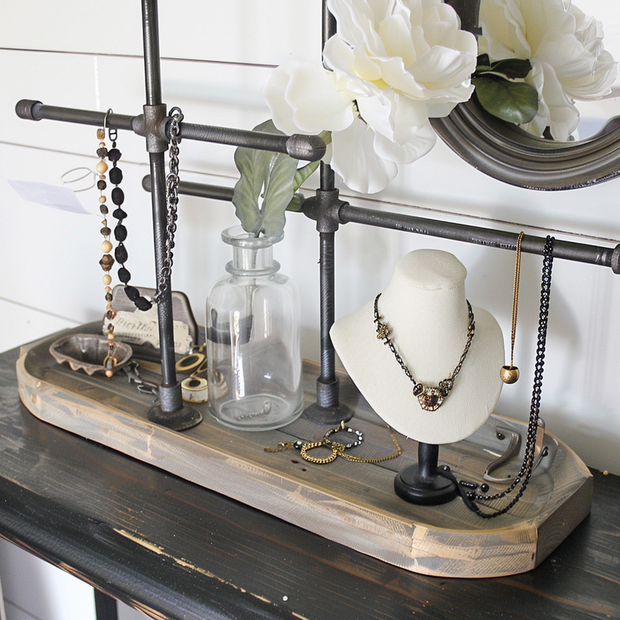 Industrial Pipe Jewelry Display