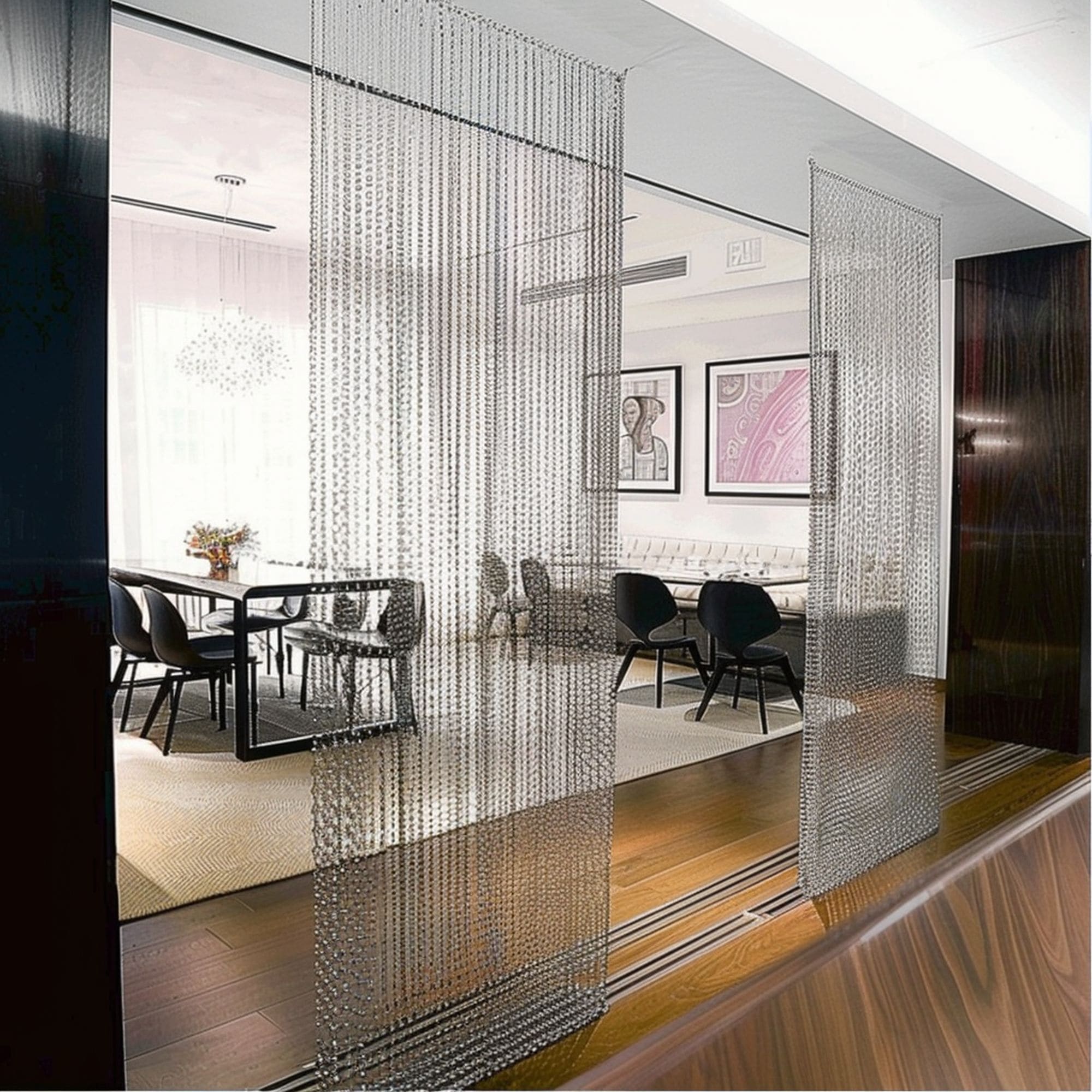 Chainmail Metal Room Divider