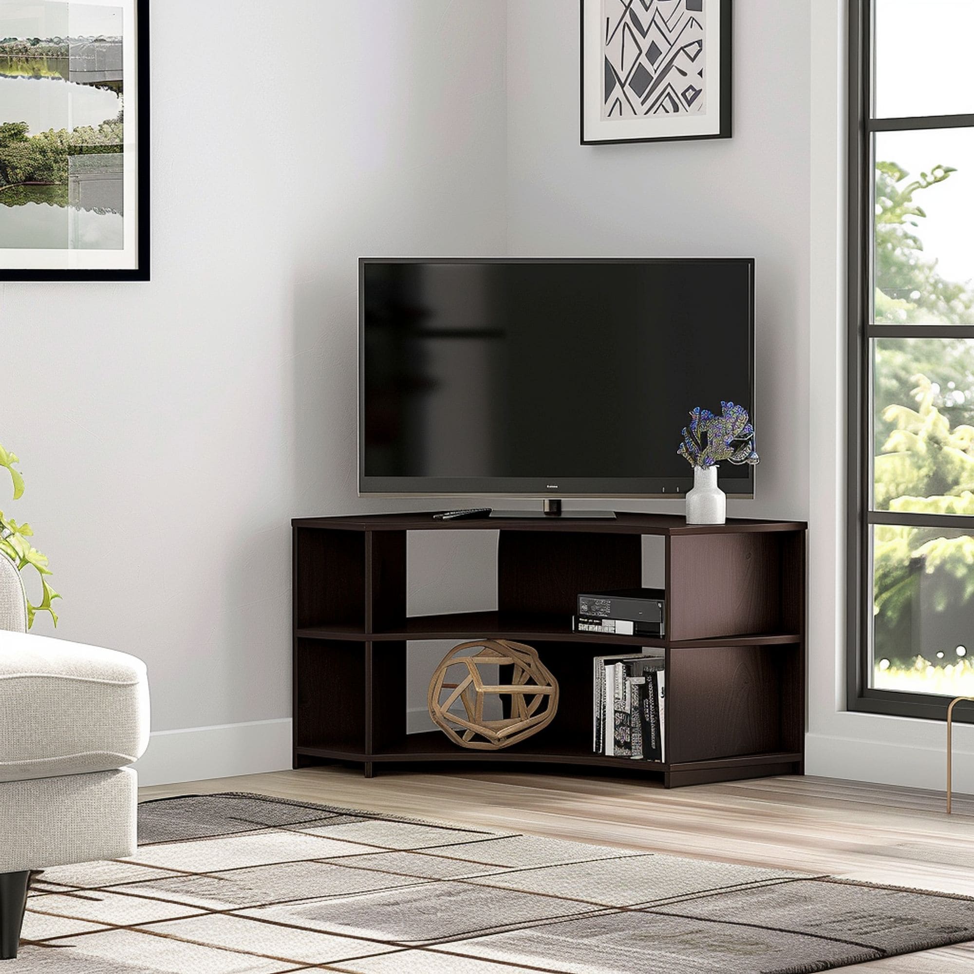 TV in Living Room Corner