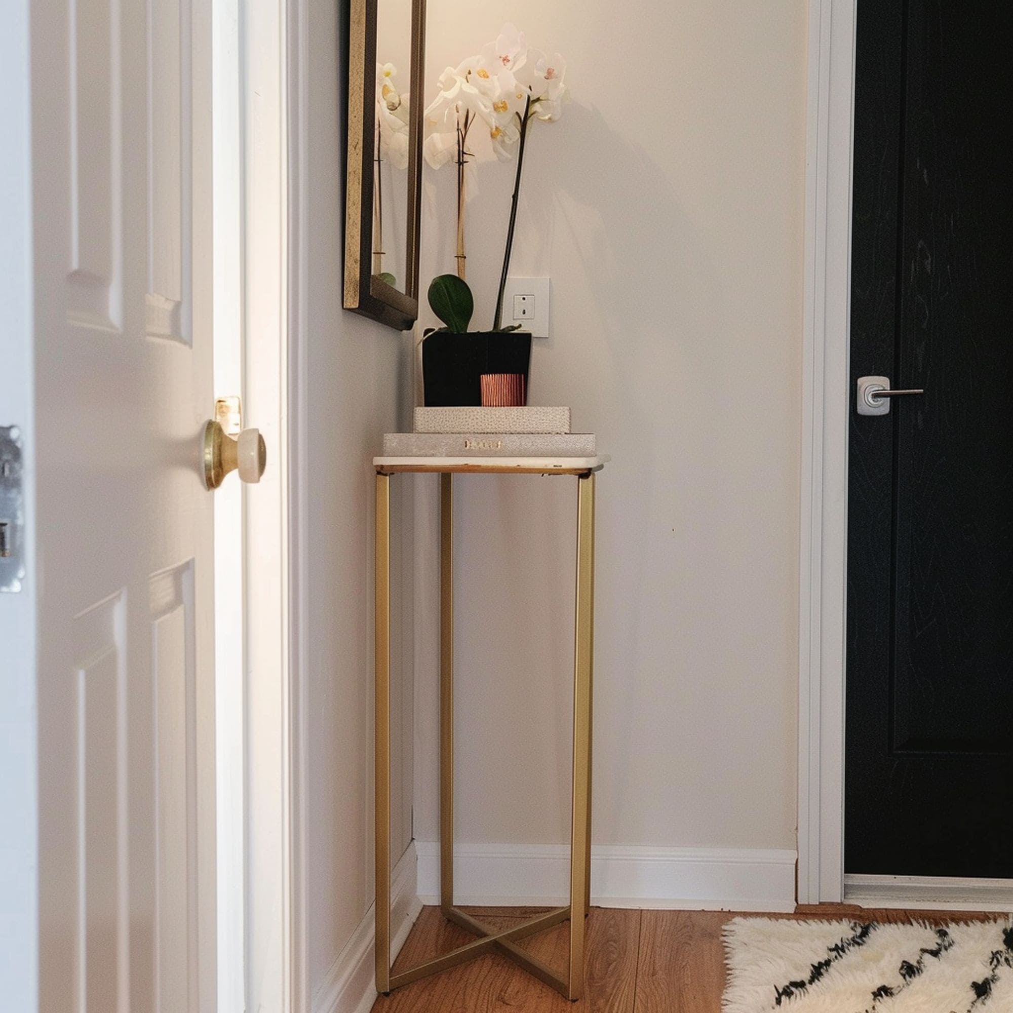 Corner Table in Hallway