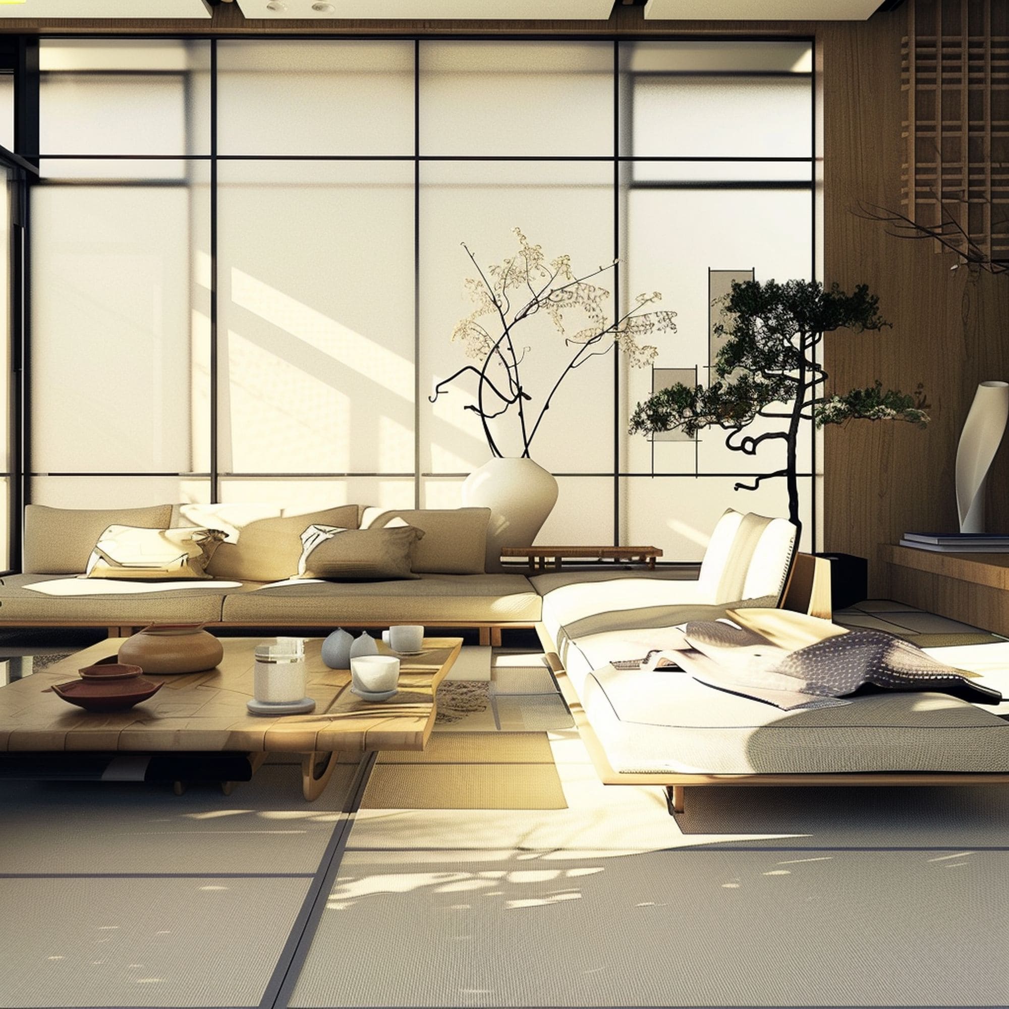 Zen Style Modern Living Room