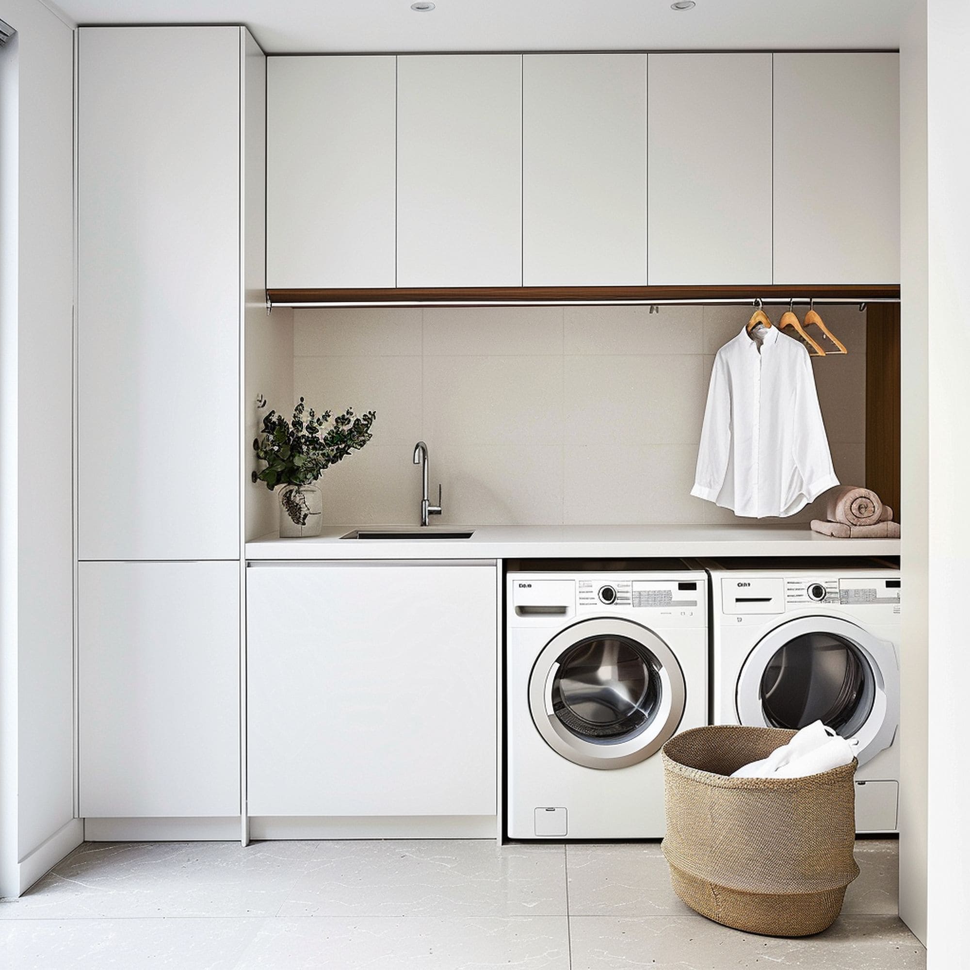 Minimalist Laundry Room