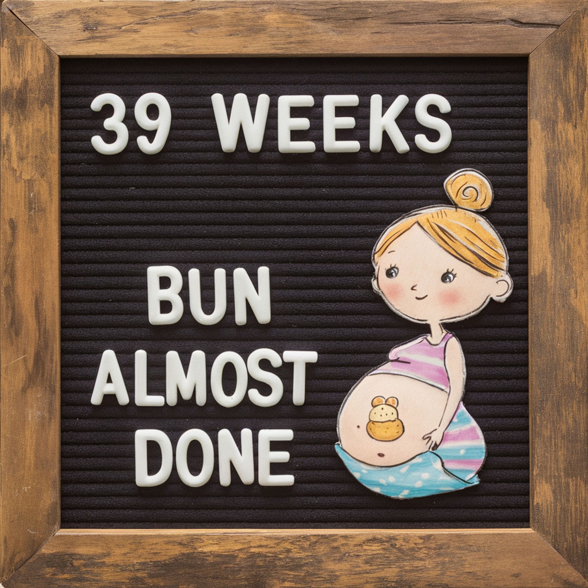 Pregnancy Letter Board