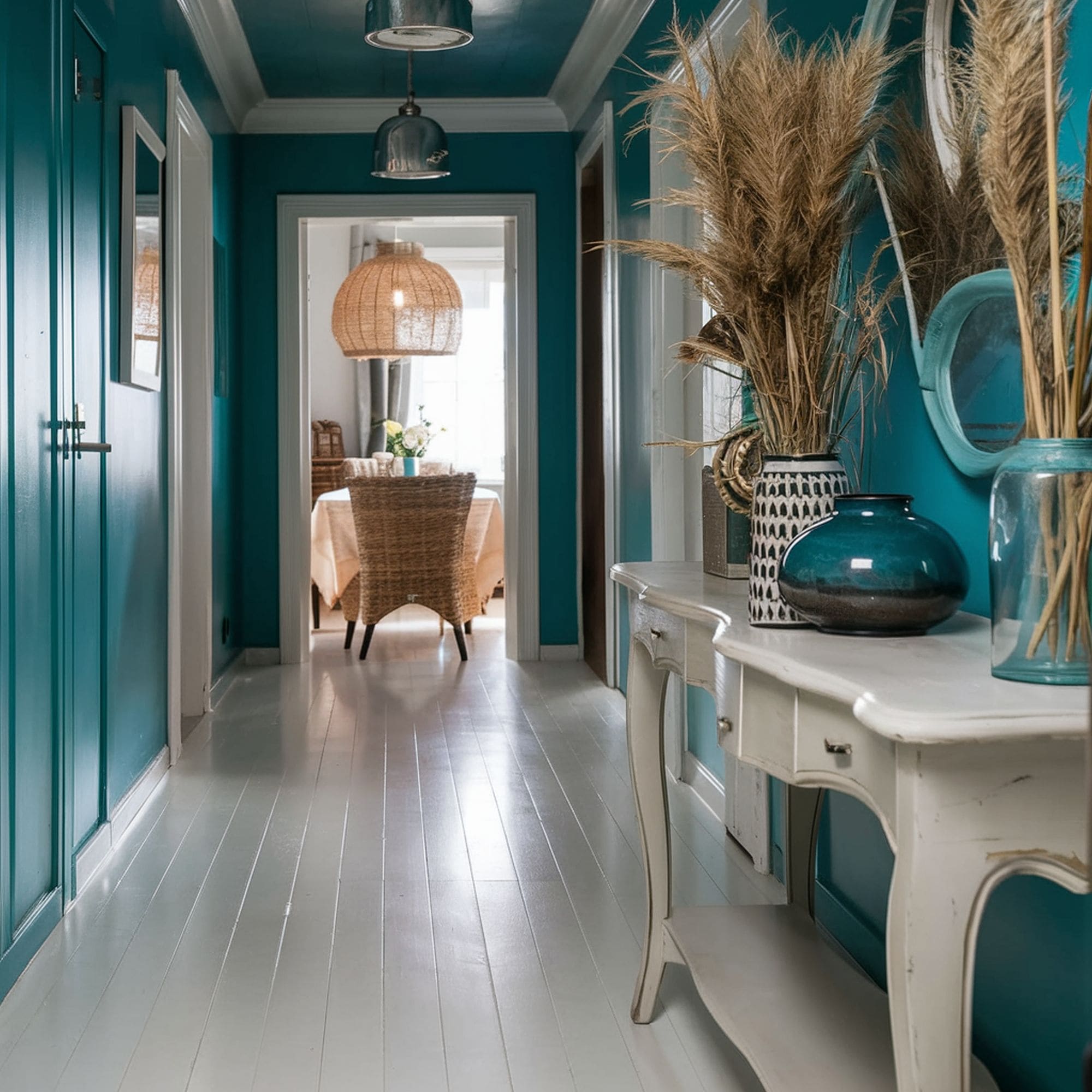 Turquoise Hallway