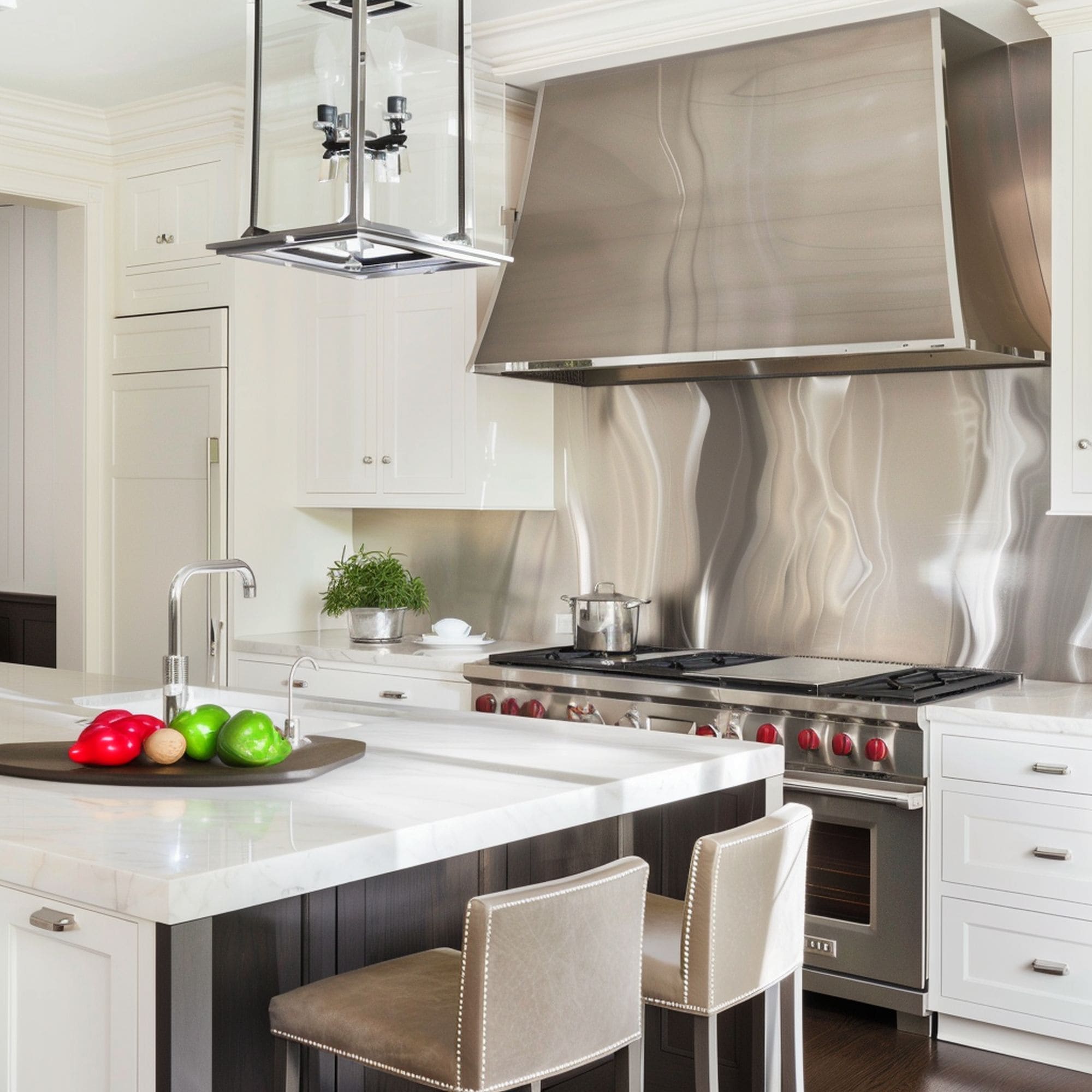 Stainless Steel Kitchen Backsplash